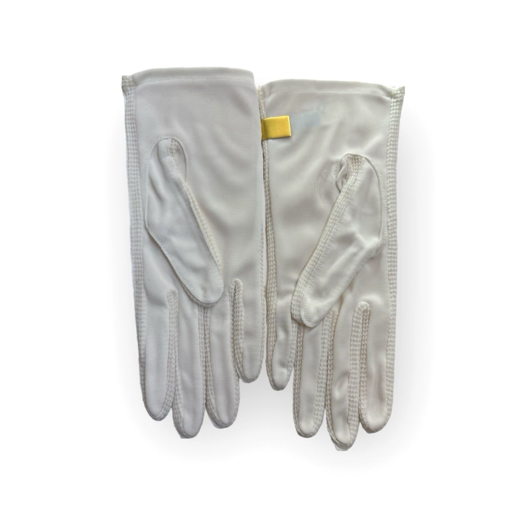 Vintage VINTAGE 70s dress gloves Womens Large Nylon White Deadstock NIP NWT Diamond Cutout Glove Size 8-9 Womens Size L / US 10 / IT 46 - 5 Thumbnail