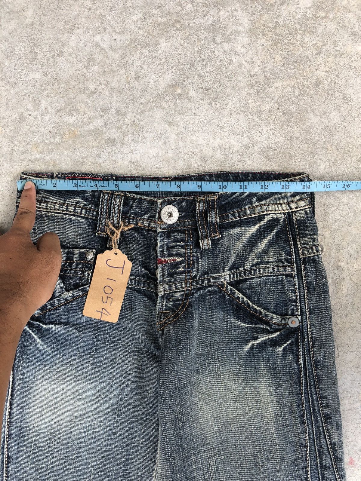 Marithe + Francois Girbaud Marithe Francois Girbaud Flared Jeans Distressed Denim Size US 28 / EU 44 - 22 Thumbnail