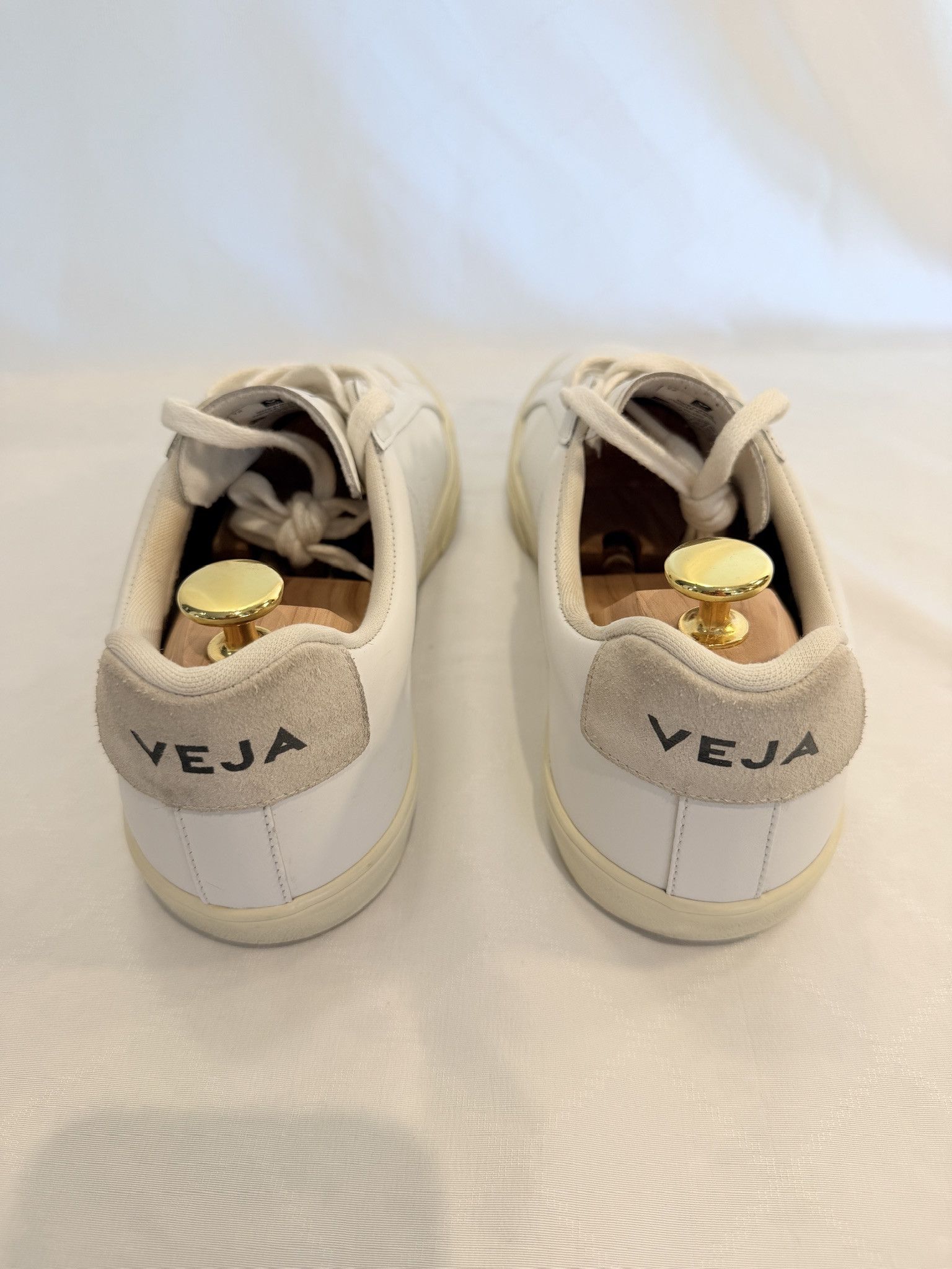 Veja Veja Esplar White Leather Sneakers Size US 8 / EU 41 - 3 Thumbnail