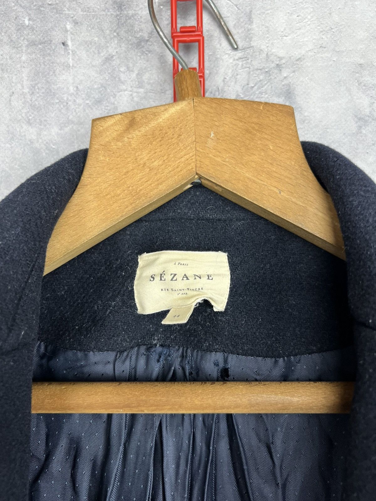 Sezane Sezane MANTEAU JOHNSON coat wool Blue Size 44 Size M / US 6-8 / IT 42-44 - 8 Thumbnail