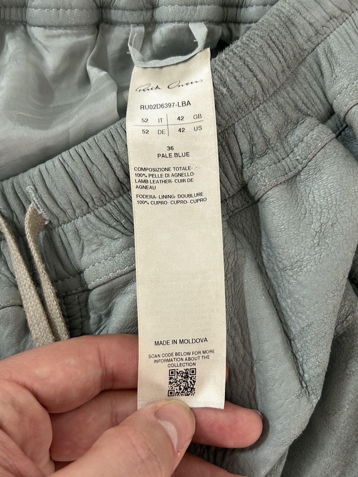 Rick Owens FW24 Porterville Blistered Lamb Leather Shorts Size US 30 / EU 46 - 7 Thumbnail