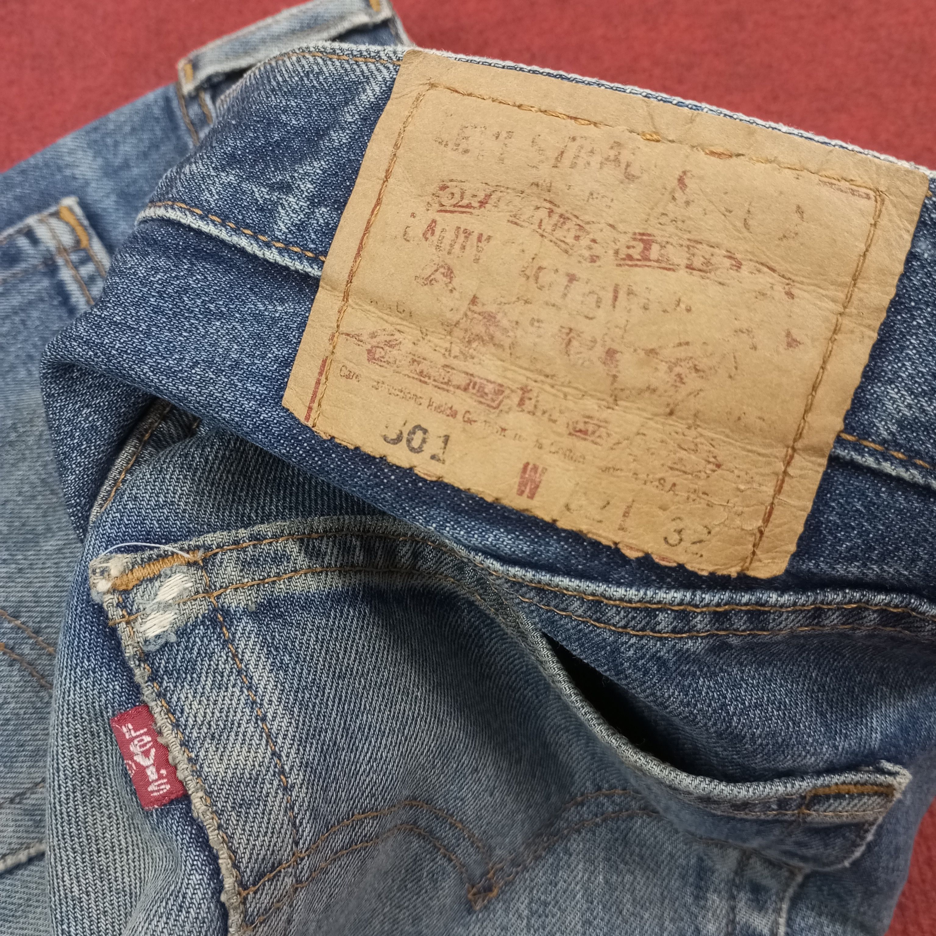 Levi's Levis 501 Streetwear Style Distressed Jeans c235n18 Size US 30 / EU 46 - 15 Thumbnail