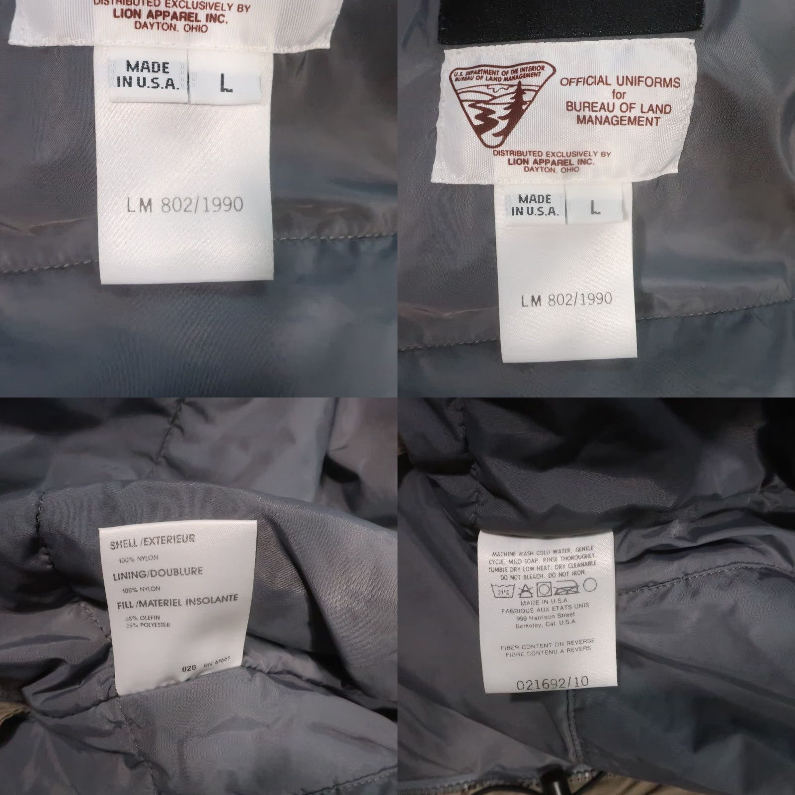 The North Face VINTAGE The North Face Parka Jacket L USA 90s Government Issue Removable Hood Beige Nylon Canvas Zip Snap Mens Reg Large Hooded Size US L / EU 52-54 / 3 - 10 Thumbnail