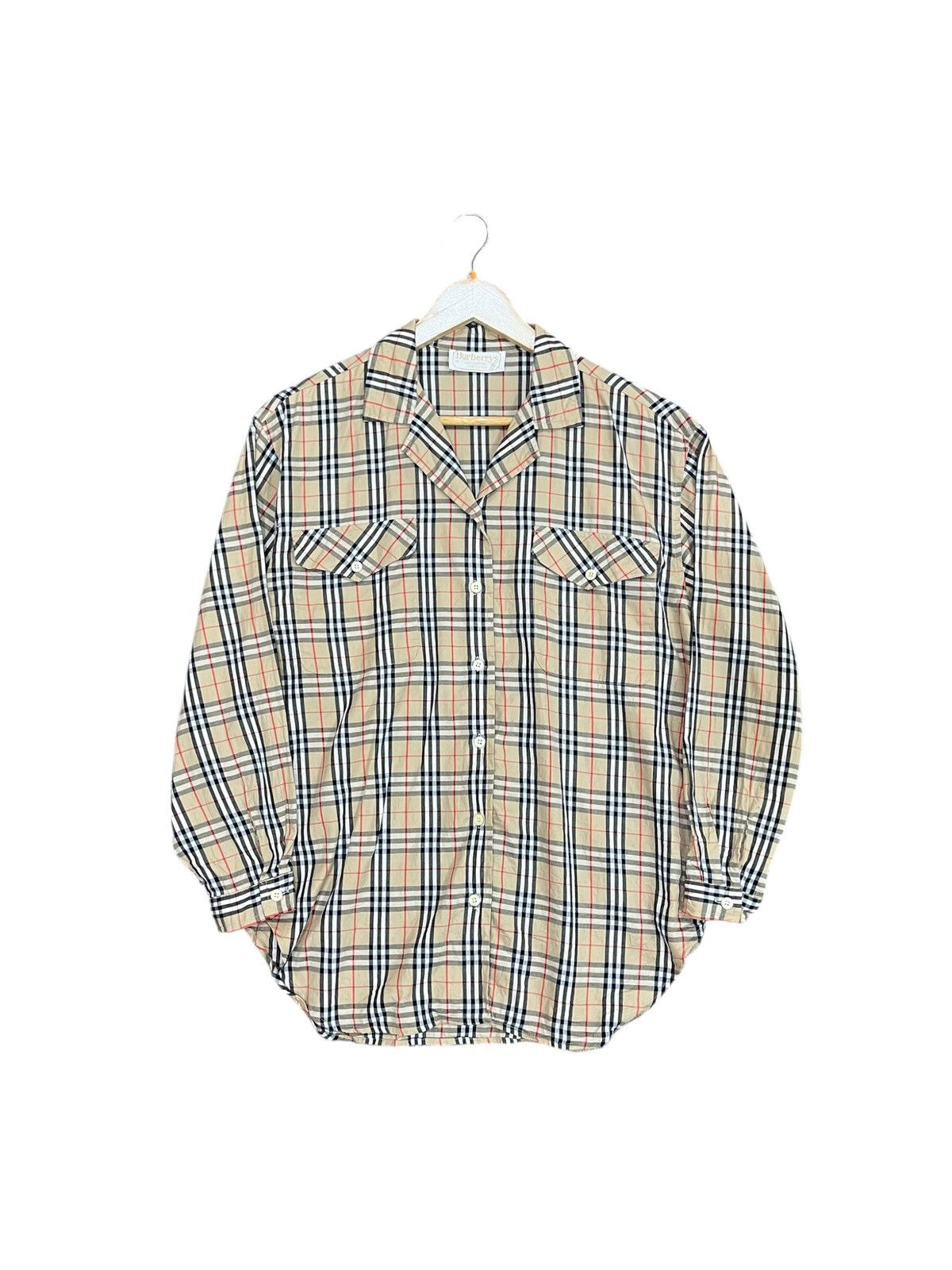 Burberry × Vintage Vtg Burberry Nova Check Shirt Size M / US 6-8 / IT 42-44 - 1 Thumbnail