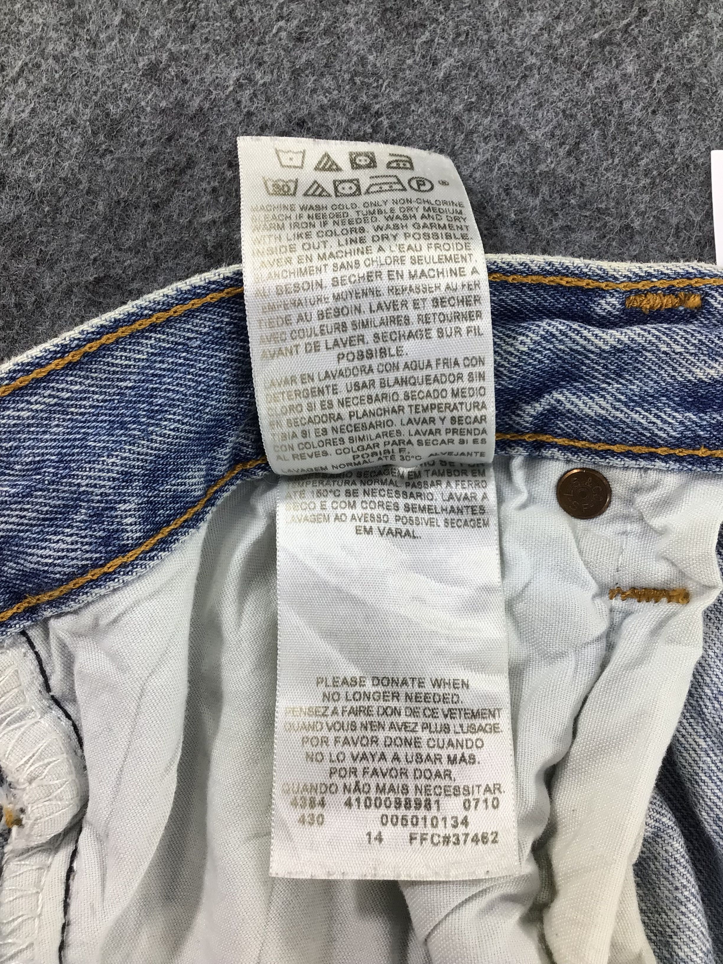 Levi's Vintage Levis 501 Jeans Dirty Medium Wash Denim KJ234 Size US 33 - 10 Thumbnail