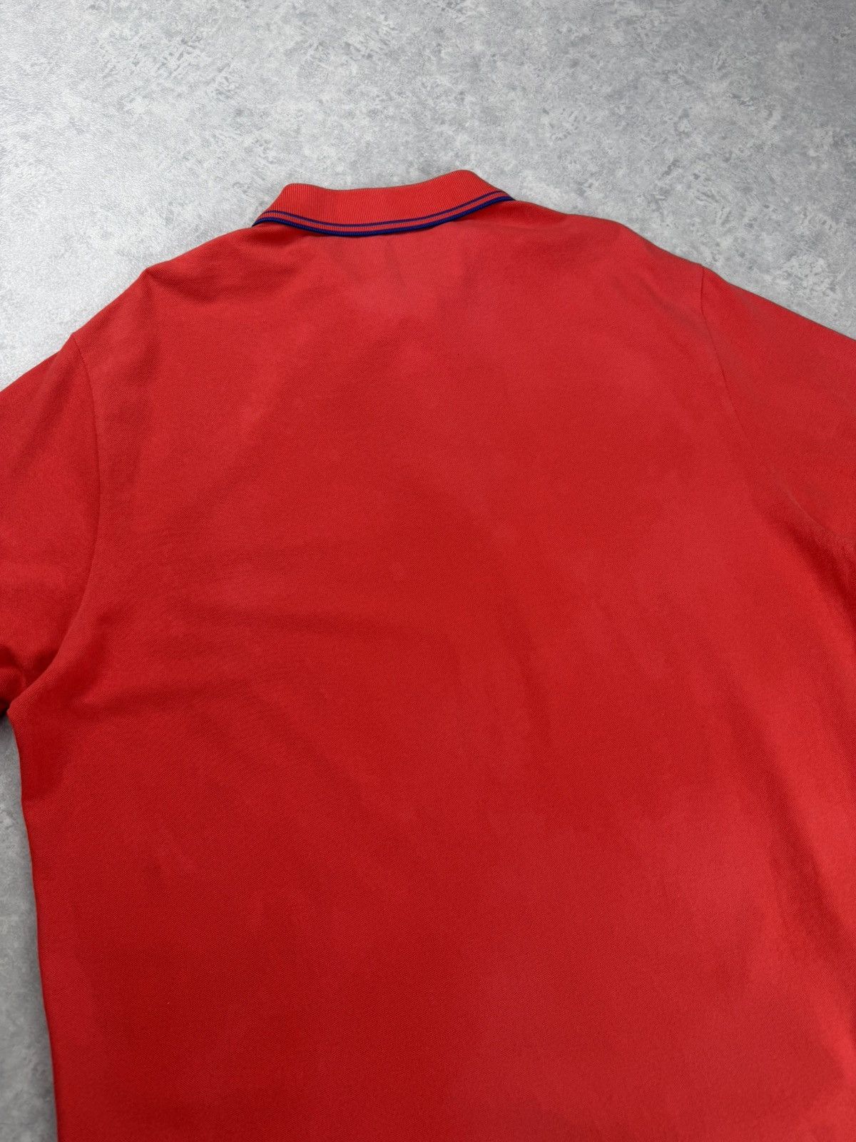 Stone Island Stone Island Slim Fit Polo Red Custom Bleach Wash 3XL Size US XXL / EU 58 / 5 - 13 Thumbnail