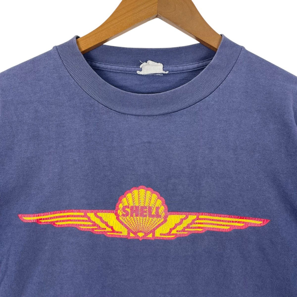 Vintage Vintage 90s Shell Tee Shirt Size US M / EU 48-50 / 2 - 3 Thumbnail