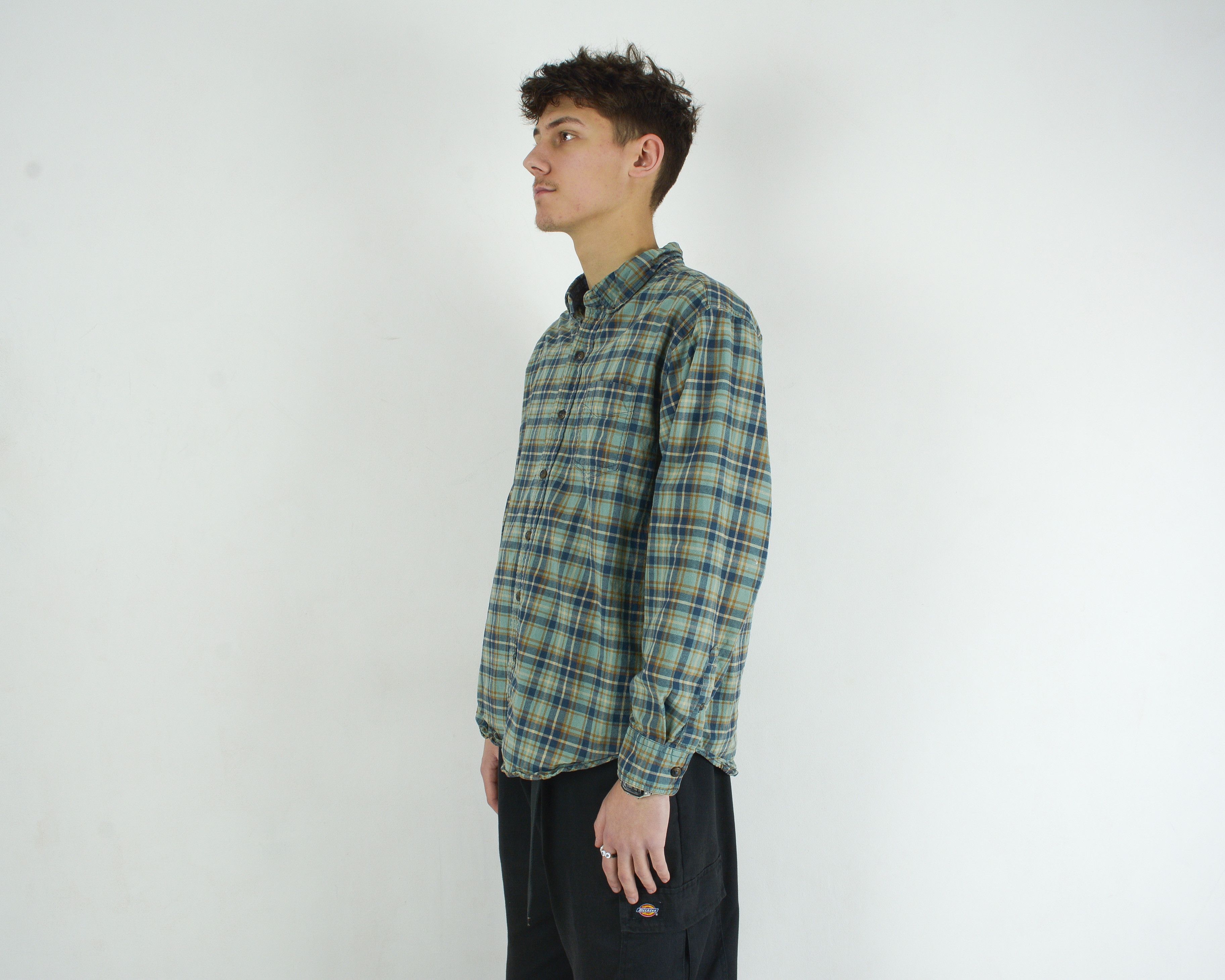 SCHMIDT × Vintage SCHMIDT Workwear L Men's Casual Shirt, Plaid Cotton Check Size US L / EU 52-54 / 3 - 3 Thumbnail