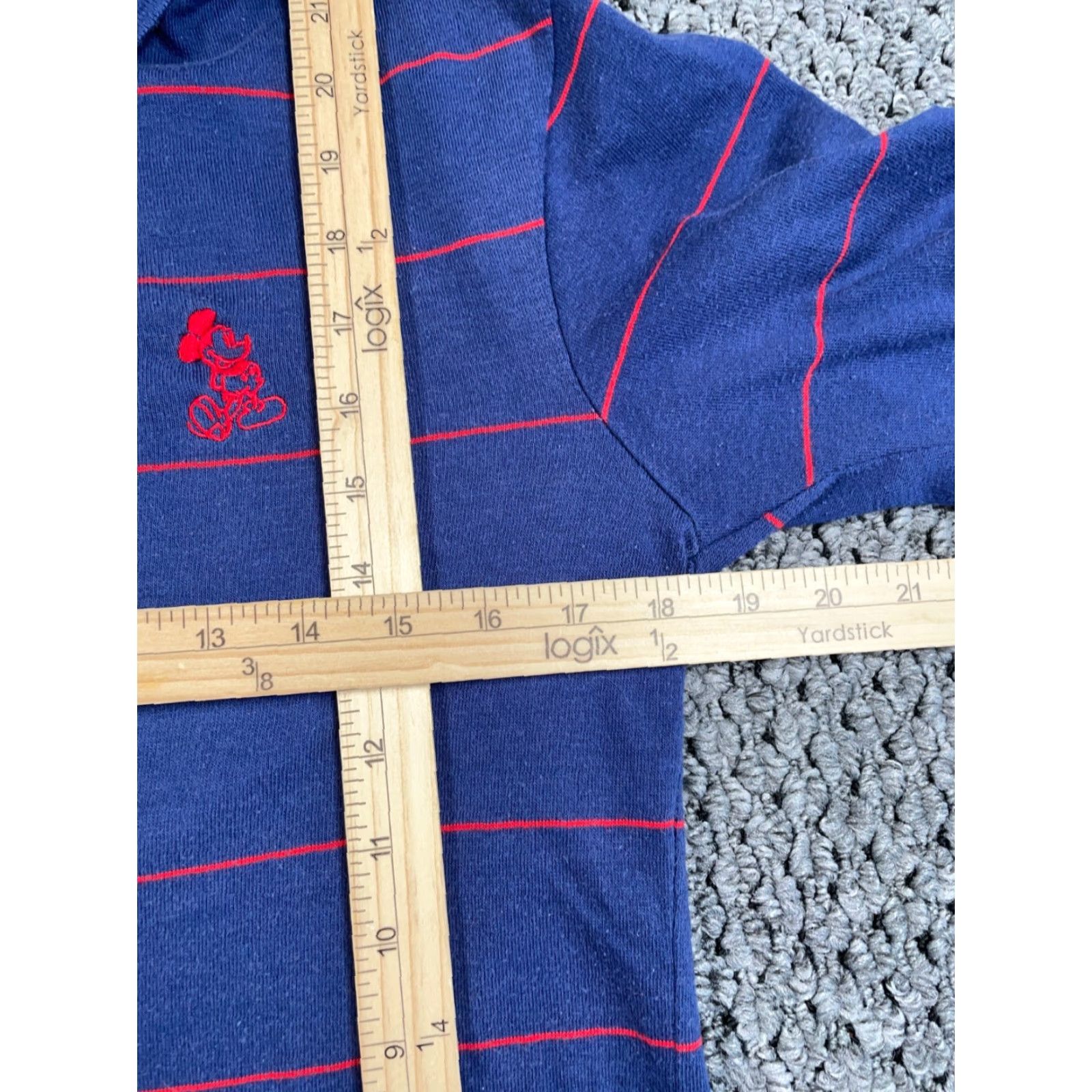 Disney VINTAGE Disney Polo Shirt Shirt Men S Blue Striped Mickey Mouse Embroidered 90s Preppy Retro Casual Short Sleeve Cotton Polyester Blend USA Made Size US S / EU 44-46 / 1 - 6 Thumbnail