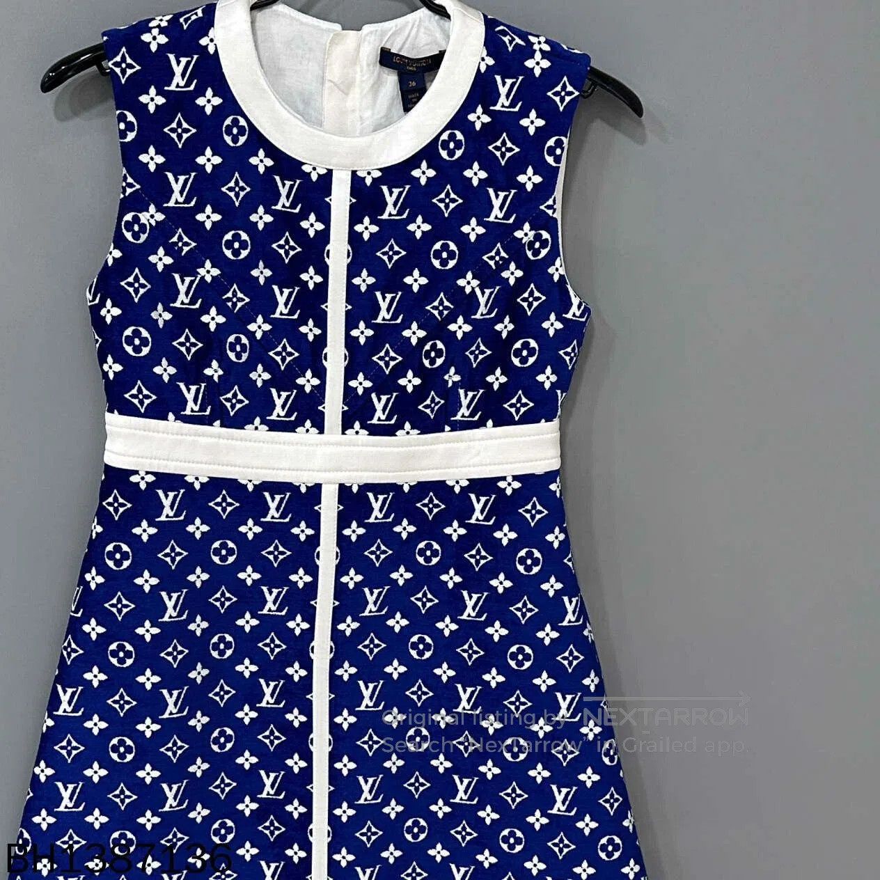 Louis Vuitton Blue Monogram Sleeveless Dress Louis Vuitton. Size XS / US 0-2 / IT 36-38 - 2 Thumbnail