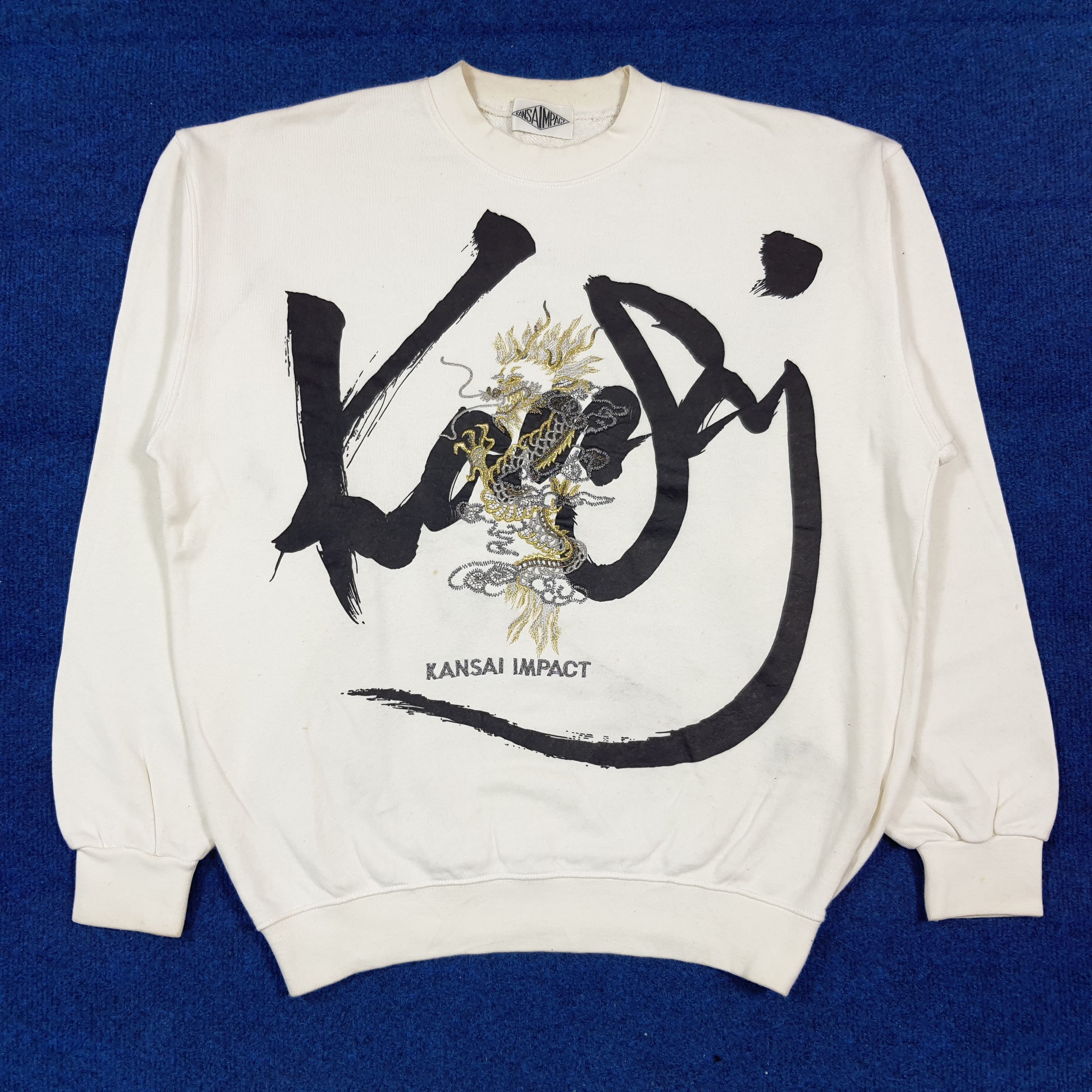 Vintage Kansai Impact Dragon Embroidery Sweatshirt C290N18