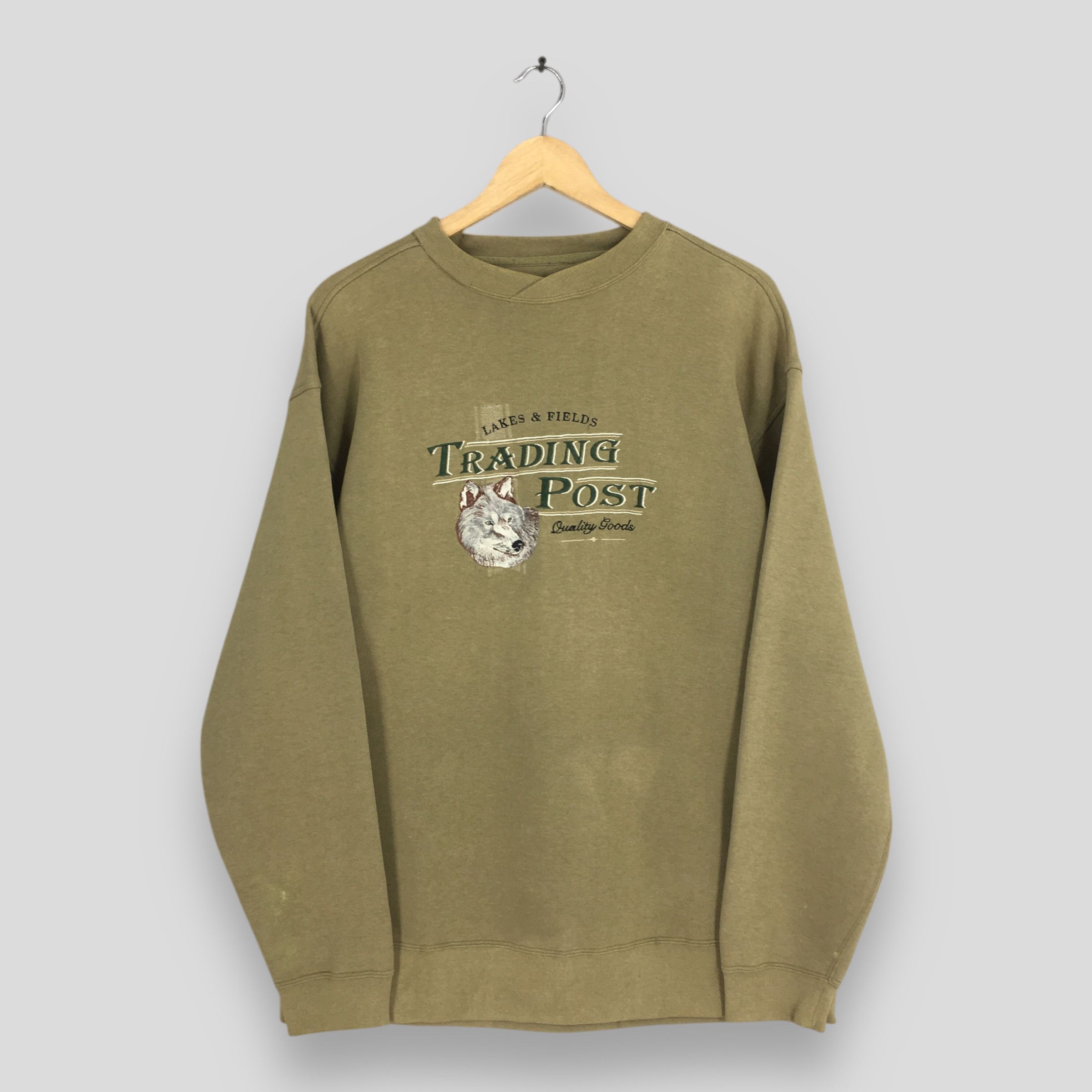 Habitat × Vintage Vintage Lakes & Fields Trading Post Wolf Sweatshirt Large Size US L / EU 52-54 / 3 - 1 Thumbnail