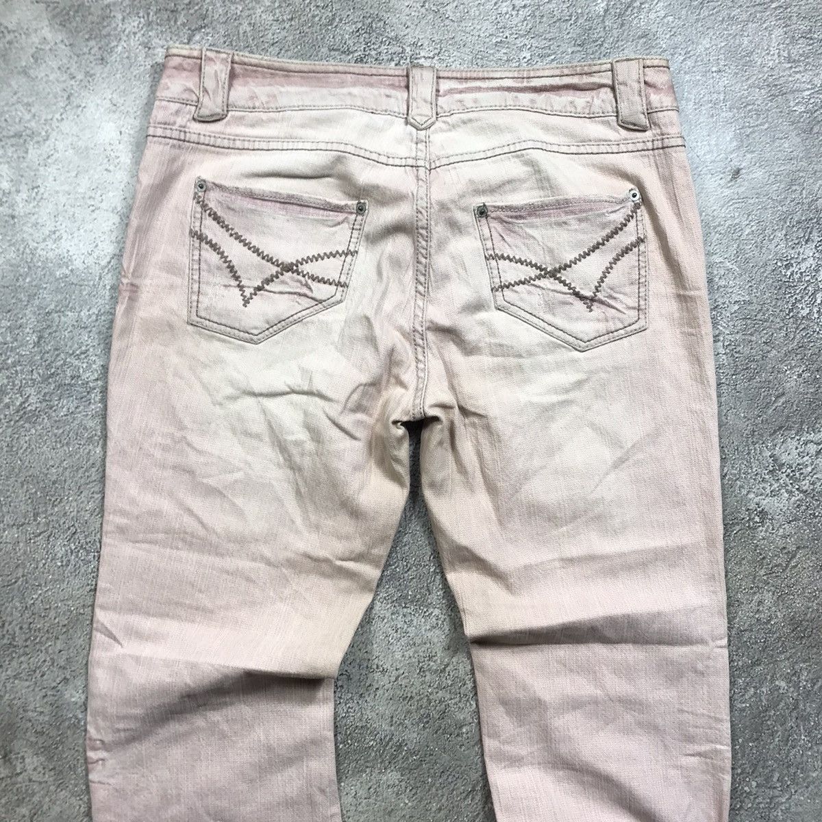 Vintage Vintage 90s Distressed Baggy Jeans Grunge Thrashed Dark 31 Size 31" - 6 Thumbnail