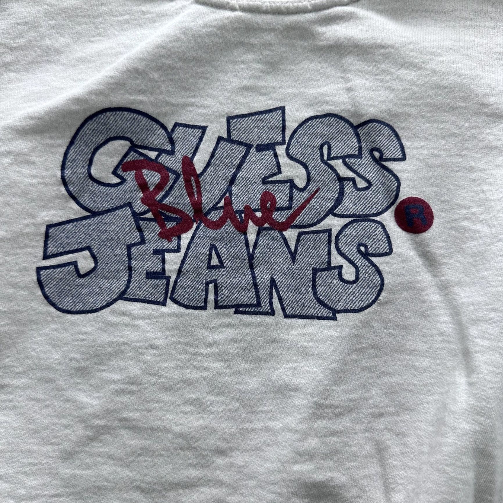Guess VINTAGE GUESS Sweatshirt Mens Small White Graphic Crewneck Pullover 80s Size US S / EU 44-46 / 1 - 2 Thumbnail