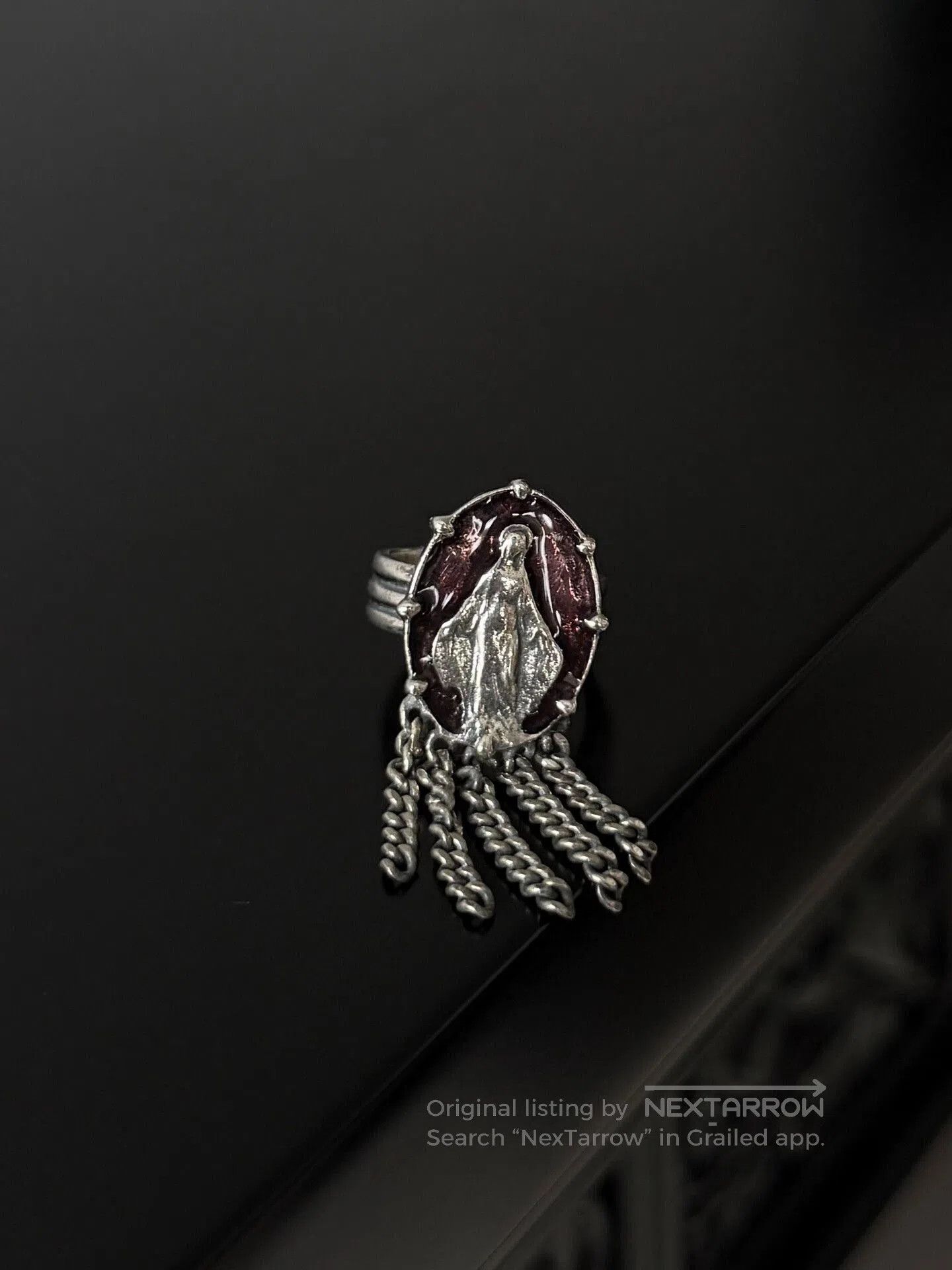 Jean Paul Gaultier Jean Paul Gaultier Amber Pendant Ring. Size ONE SIZE - 7 Thumbnail