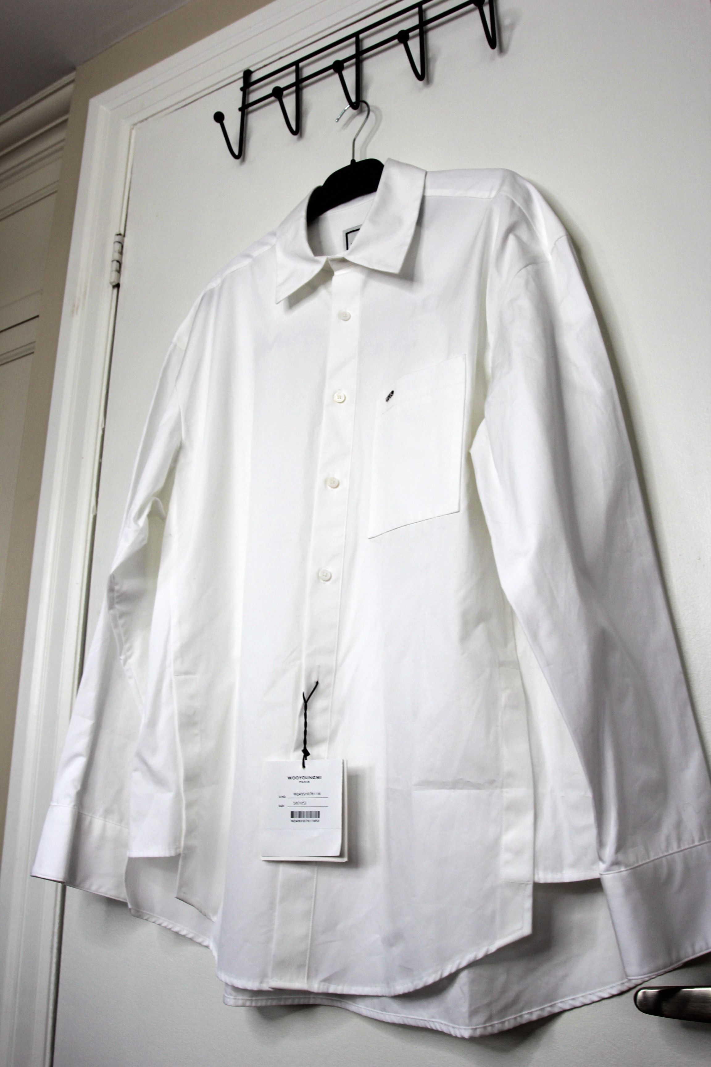 Wooyoungmi BNWT AW24 WOOYOUNGMI POPLIN BACK LOGO SHIRT 50 Size US M / EU 48-50 / 2 - 5 Thumbnail