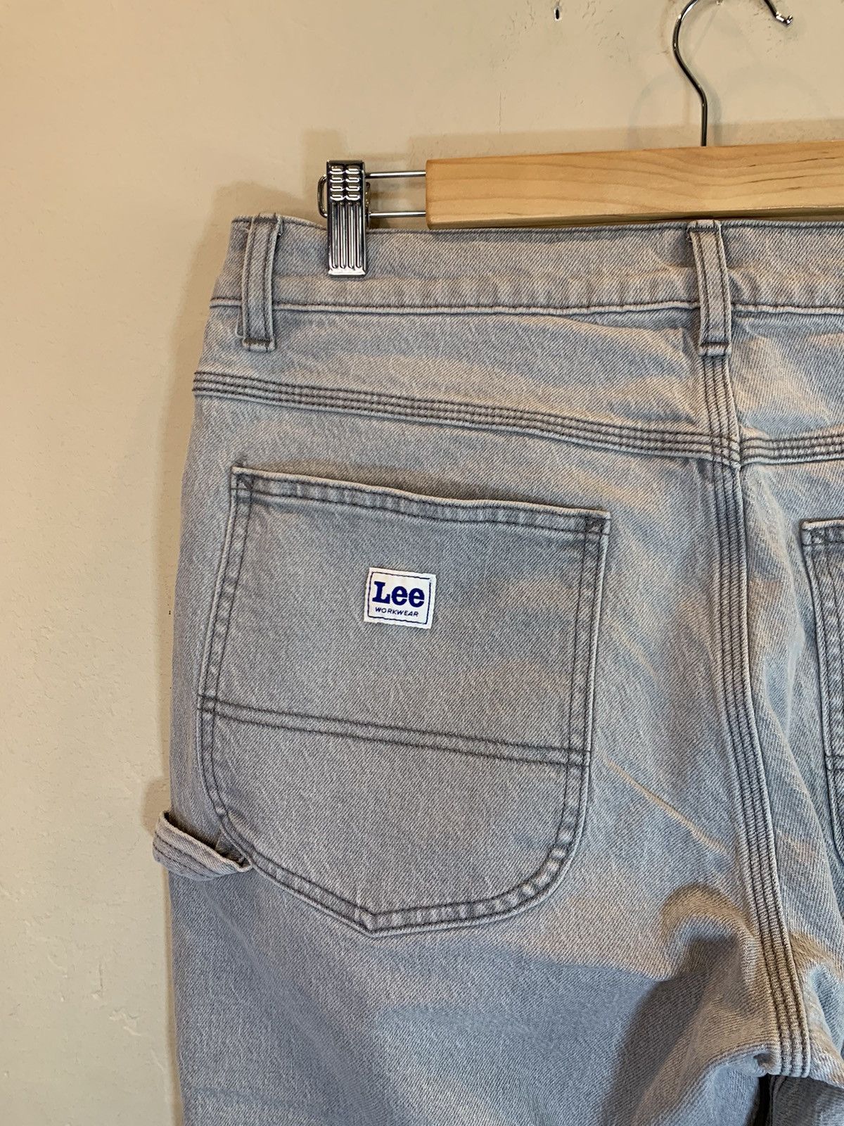 Designer × Lee *RARE* New Lee Double-Knee 2-Tone Carpenter Denim Jeans Size US 34 / EU 50 - 5 Thumbnail