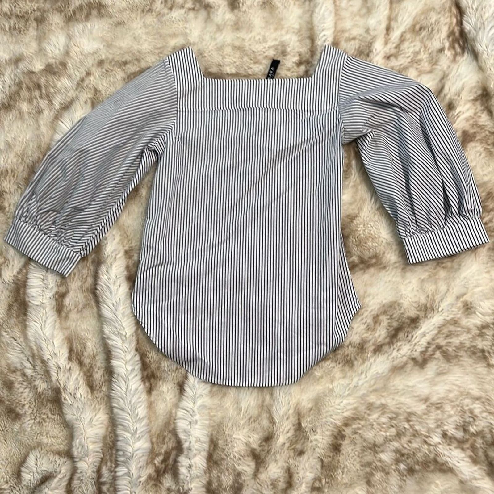 Other Caara Blue and White Striped Blouse | Sz XS Size XS / US 0-2 / IT 36-38 - 5 Thumbnail