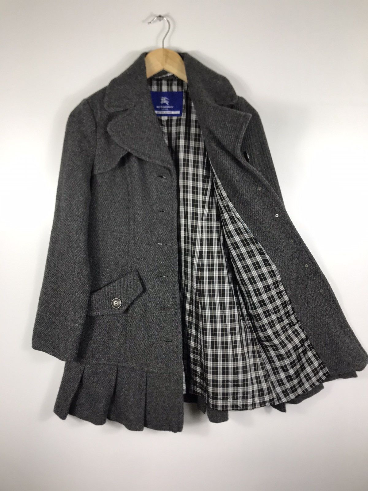 Burberry ⚡️Vintage Burberry Blue Label Klassisk Wool Button Jacket Size XS / US 0-2 / IT 36-38 - 9 Thumbnail