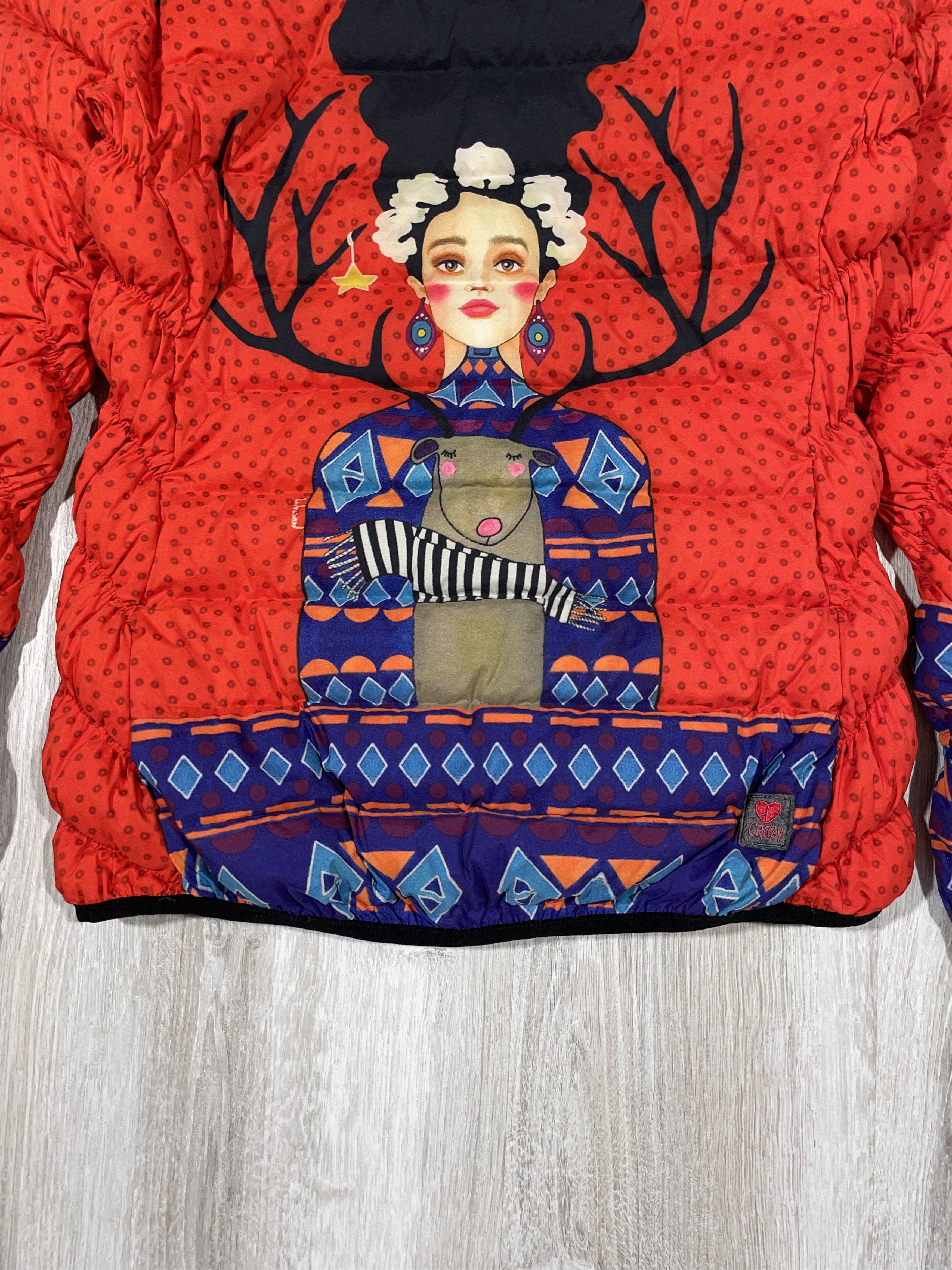 Vintage Valeria Colturi Crazy Idea Down Jacket Ski Mountain Style Size L / US 10 / IT 46 - 9 Thumbnail