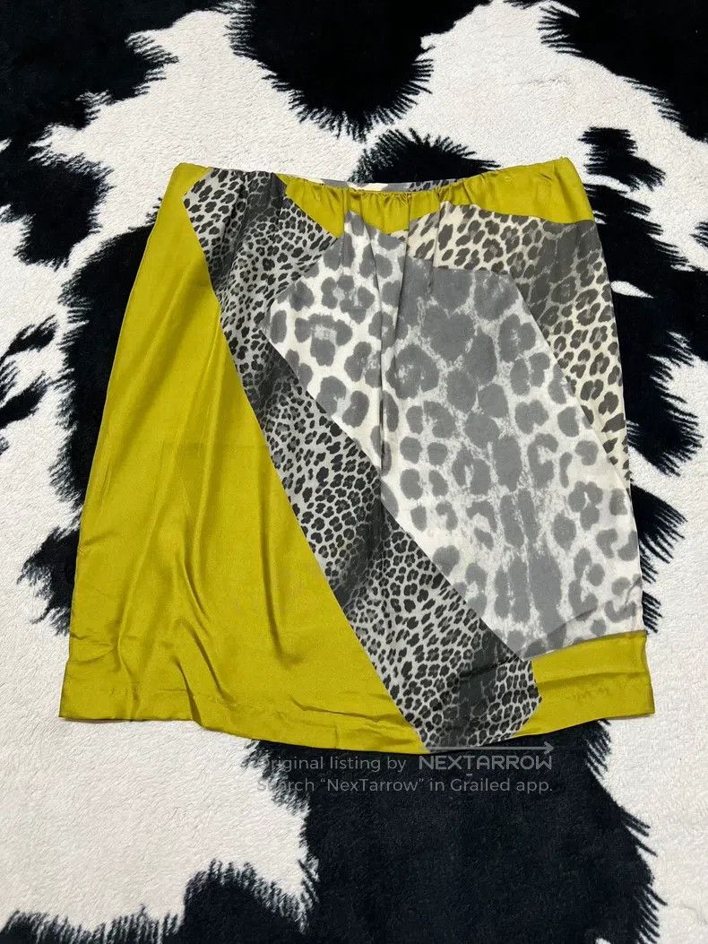 Dries Van Noten Dries Van Noten Silk Leopard Print Midi Skirt Size 37" - 2 Thumbnail