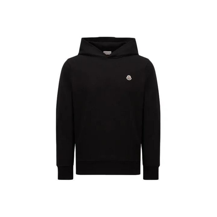Moncler Moncler Men's Solid Logo Patch Hooded Sweatshirt Size US XS / EU 42 / 0 - 1 Thumbnail