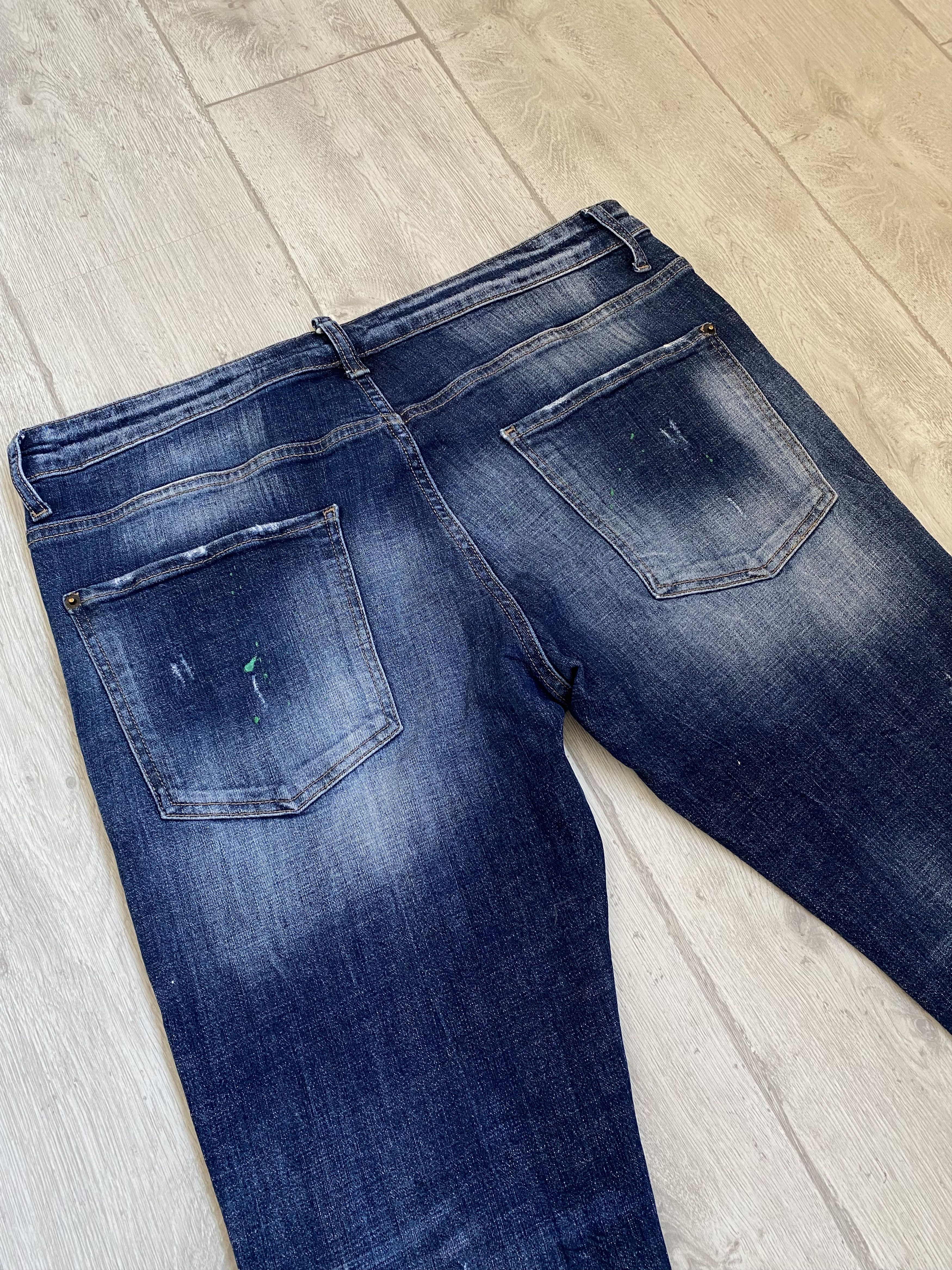 Dsquared2 × Hysteric Glamour × If Six Was Nine Rare vintage y2k Dsquared2 distressed painted skinny jeans Size US 38 / EU 54 - 9 Thumbnail