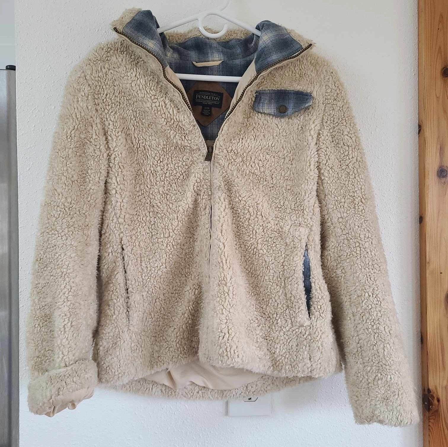 Pendleton Pendleton Sherpa Fleece Shirt Jacket Plaid Teddy Pockets S Size S / US 4 / IT 40 - 1 Thumbnail
