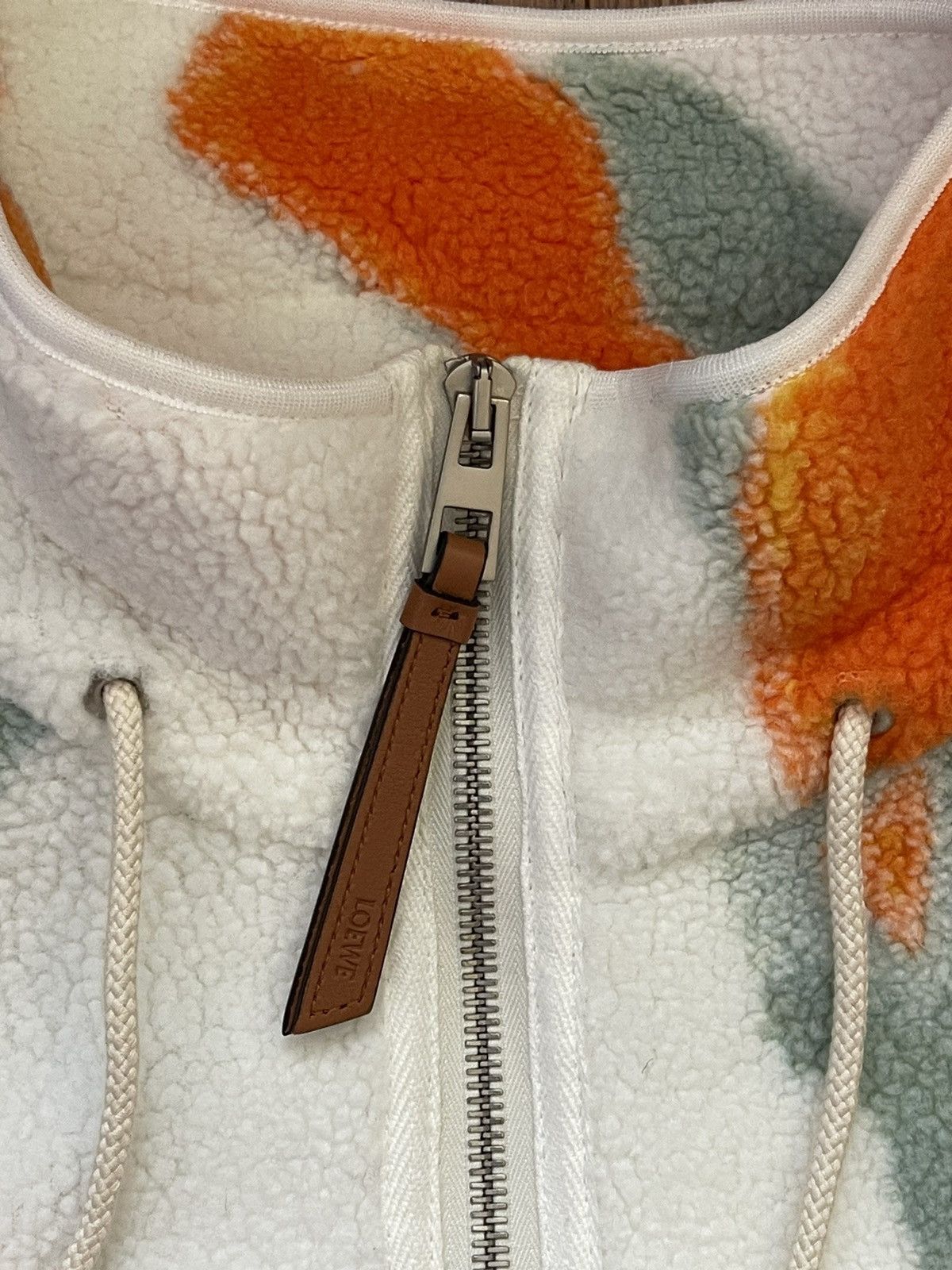 Loewe Loewe Silicone Melange Fleece Jacket Green/Orange Sz. S Size US S / EU 44-46 / 1 - 7 Thumbnail