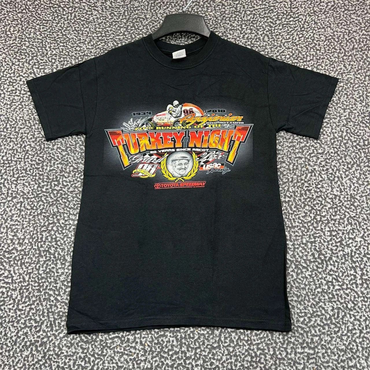 Gildan Vintage Turkey Night Grand Prix Shirt Men S Racing Deadstock Size US S / EU 44-46 / 1 - 2 Thumbnail
