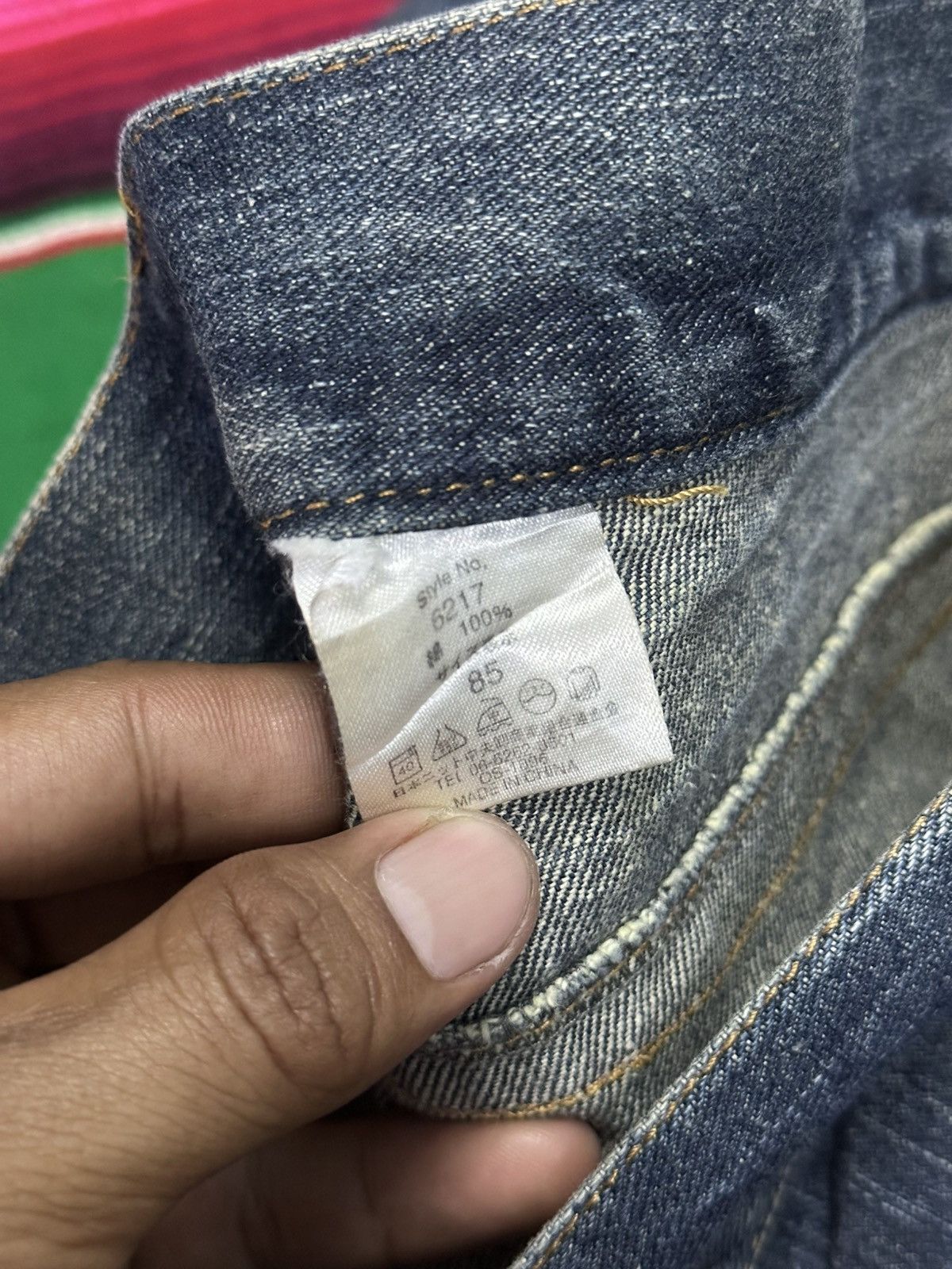 Japanese Brand Flare💥Distress Denim uknown Brand BootCut . Size US 33 - 6 Thumbnail