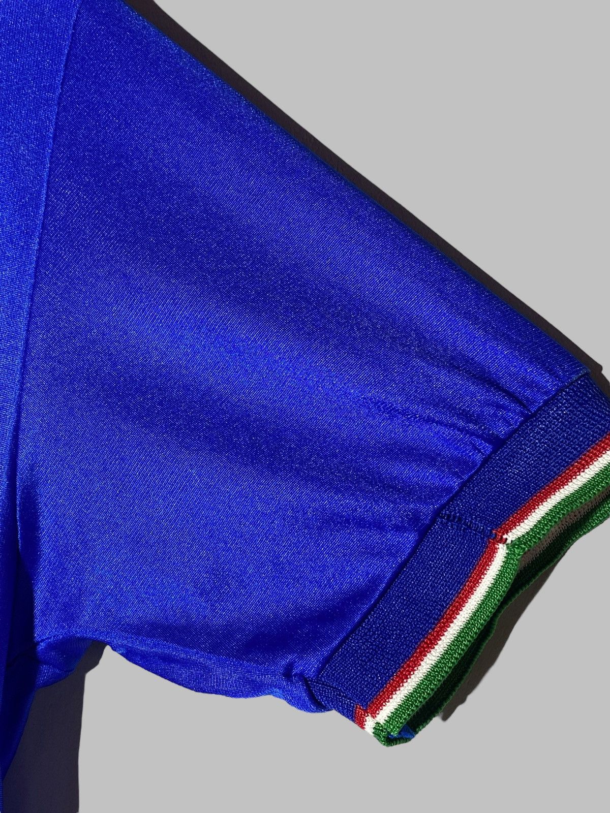 Diadora Vintage 80s Italy National Team Football Shirt Jeraey Blue Size US L / EU 52-54 / 3 - 9 Thumbnail