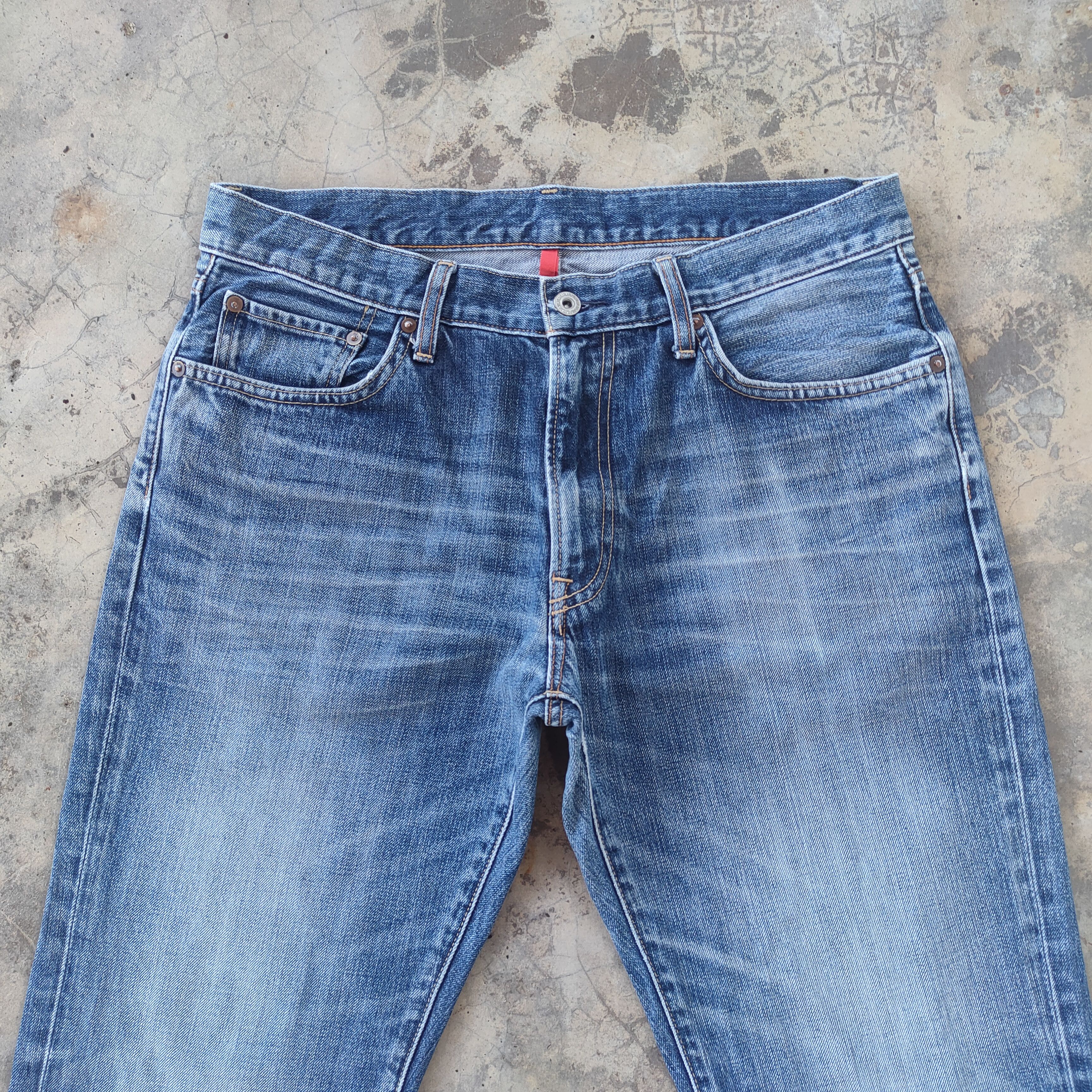 Japanese Brand W34 VINTAGE JAPANESE FADED RIPPED JEANS DENIM PANTS Size US 34 / EU 50 - 3 Thumbnail