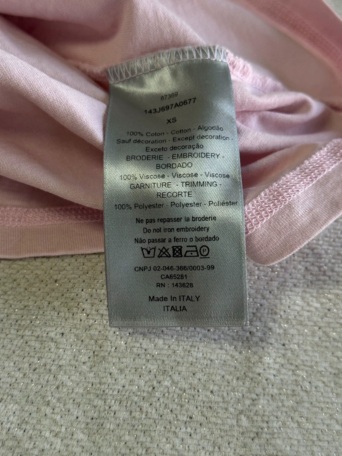 Dior Dior pink poker card short sleeve tee xs Size XS / US 0-2 / IT 36-38 - 5 Thumbnail