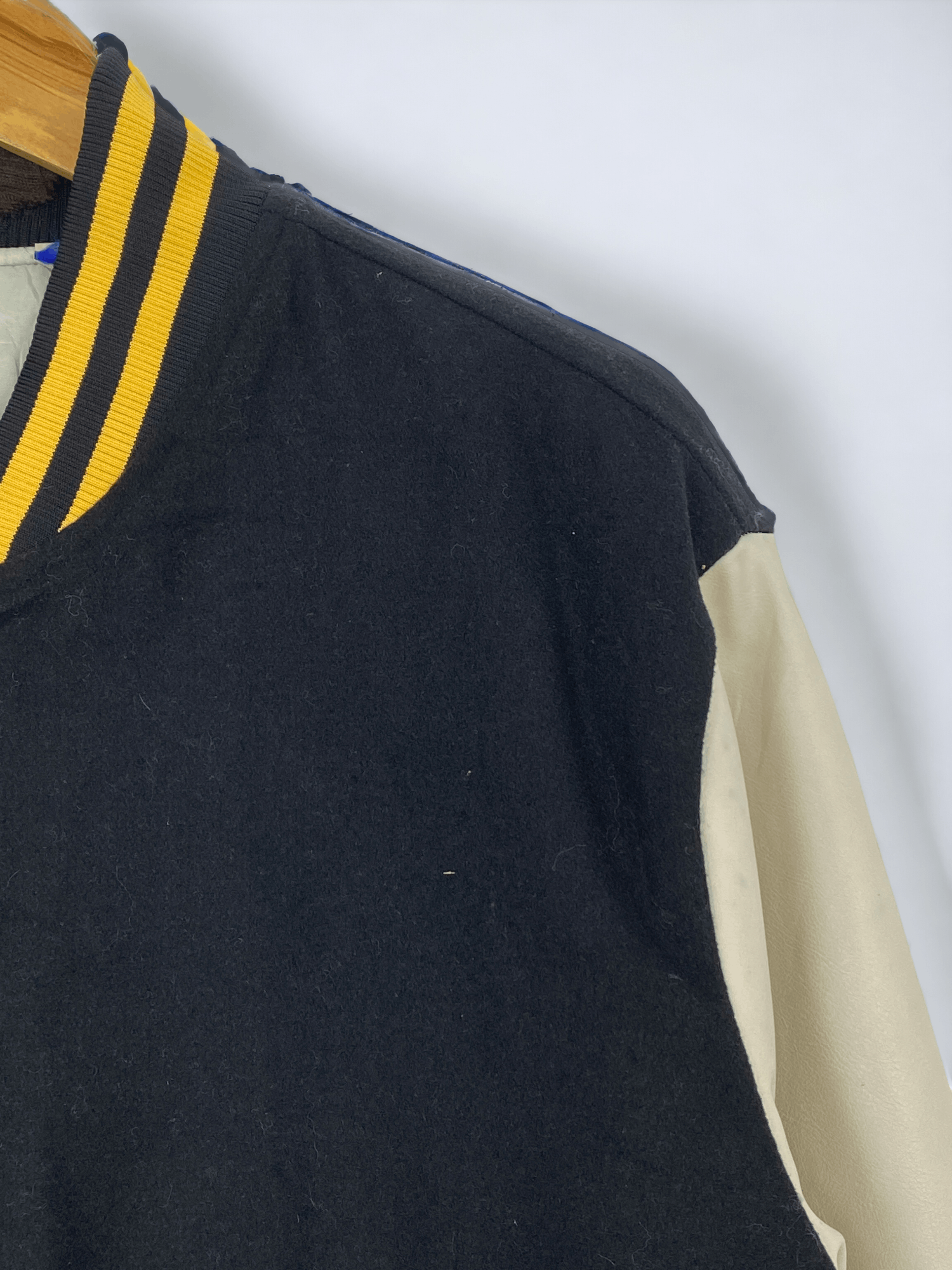 Leather Vintage Columbia Grammar Sleeve Leather Varsity JA0010 Size US XXL / EU 58 / 5 - 12 Thumbnail