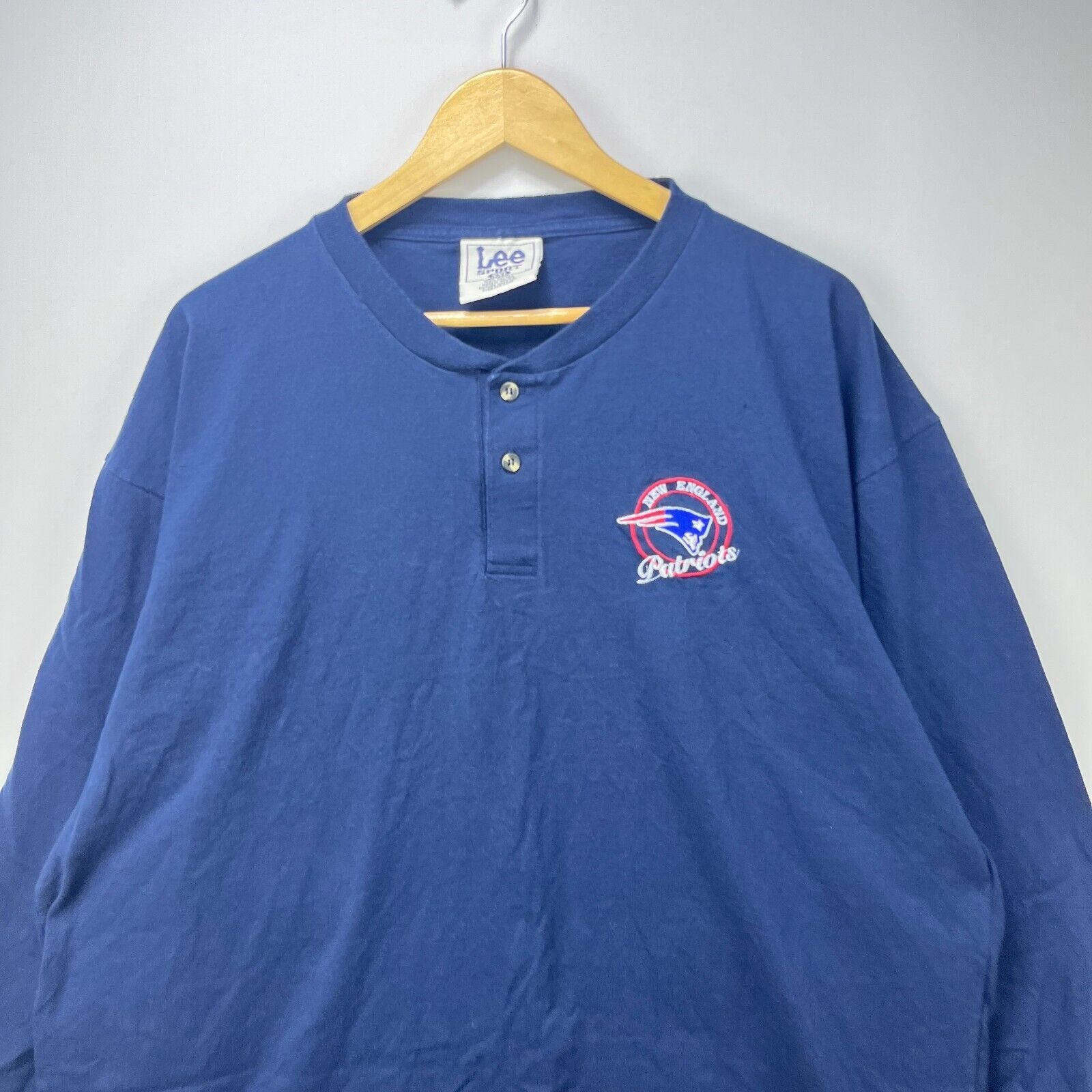 NFL × Vintage Vintage NFL New England Patriots Long Sleeve Shirt 2XL Size US XXL / EU 58 / 5 - 2 Thumbnail