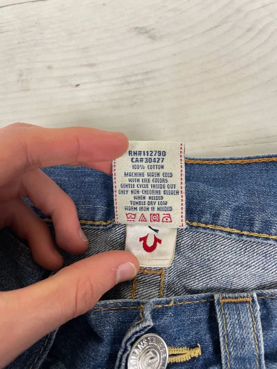 True Religion Vintage True Religion Straight Denim Jeans Baggy Japan Size US 29 - 10 Thumbnail