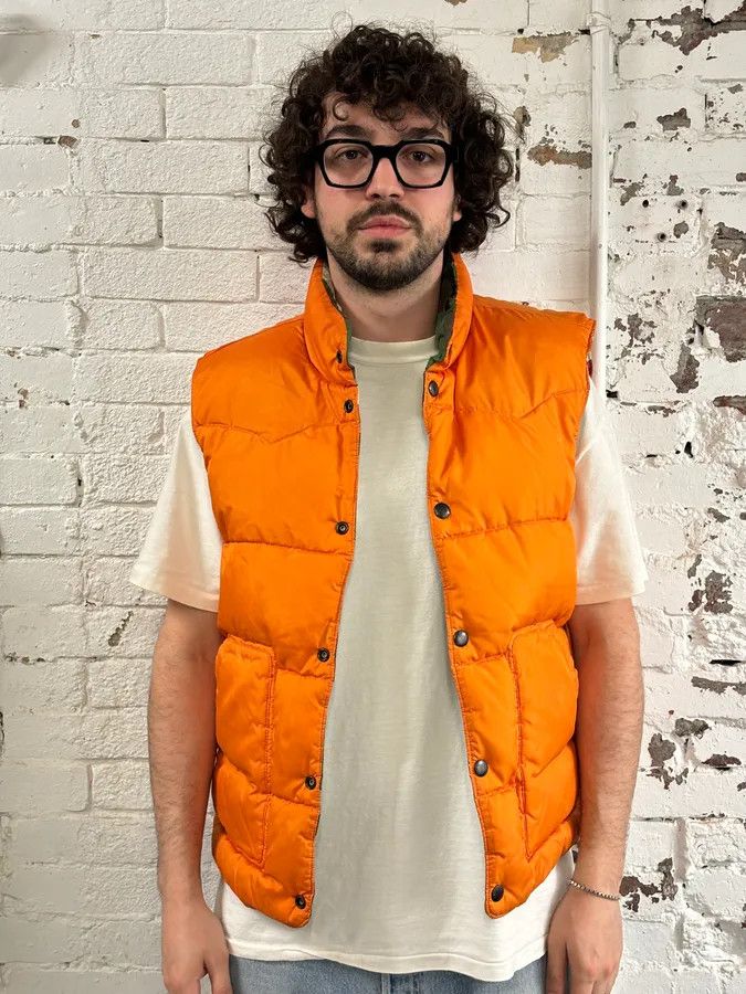 Polo Ralph Lauren 2010s Ralph Lauren Denim & Supply Orange Camo Reversible Puffer Vest Size US M / EU 48-50 / 2 - 4 Thumbnail