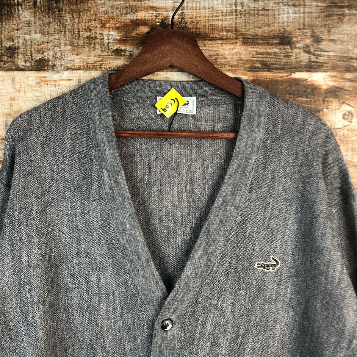 Japanese Brand DL Crocodille vintage Gray Cardigan Knitwear #C604 Size US M / EU 48-50 / 2 - 4 Thumbnail