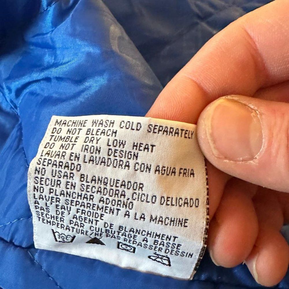 Vintage Vintage Logo Athletic Quilt lined Blue Jacket Men's Size 2X Size US XXL / EU 58 / 5 - 3 Thumbnail