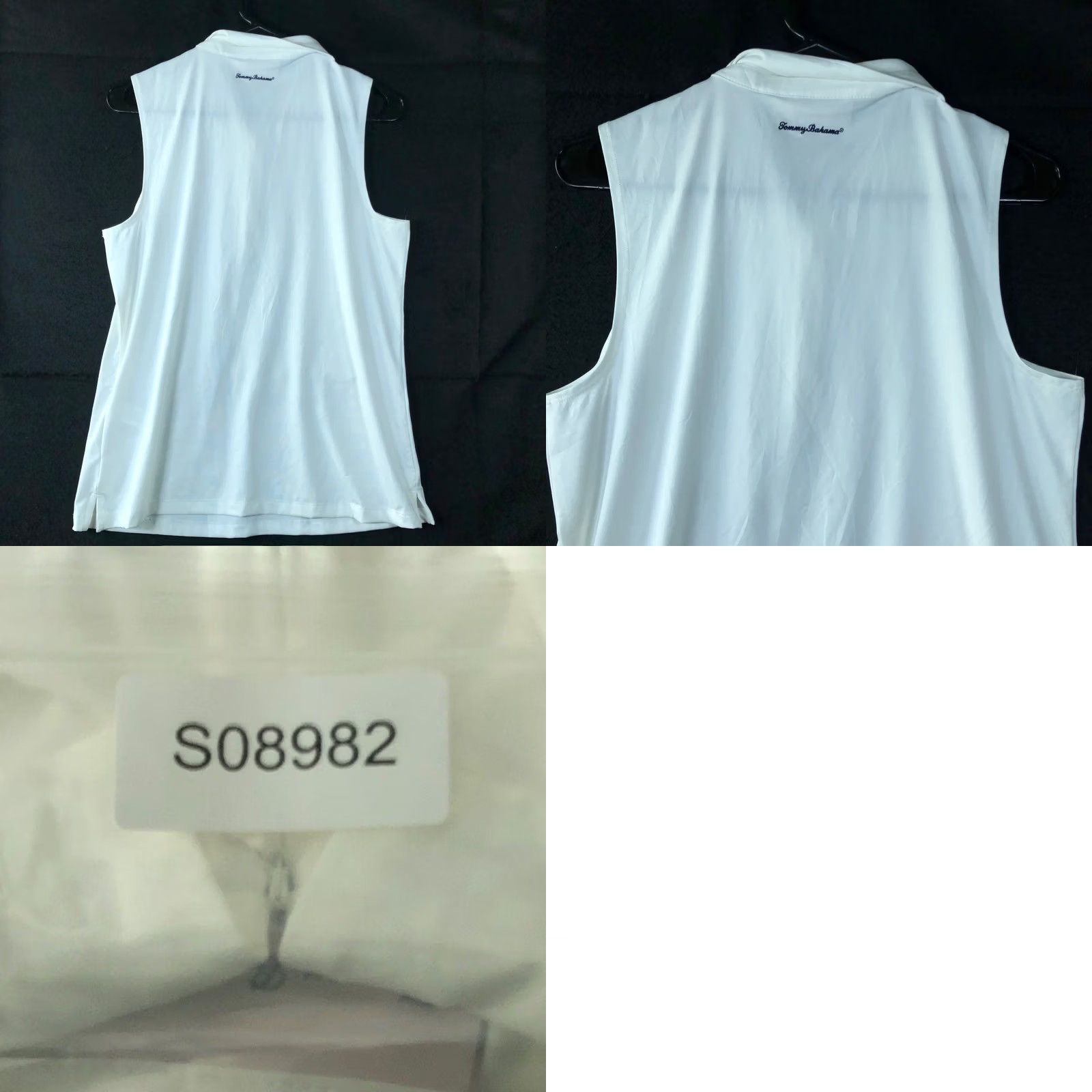 Tommy Bahama Tommy Bahama Golf Womens Shirt White 1/4 Zip Sleeveless Athletic Stretch Large Size L / US 10 / IT 46 - 8 Thumbnail