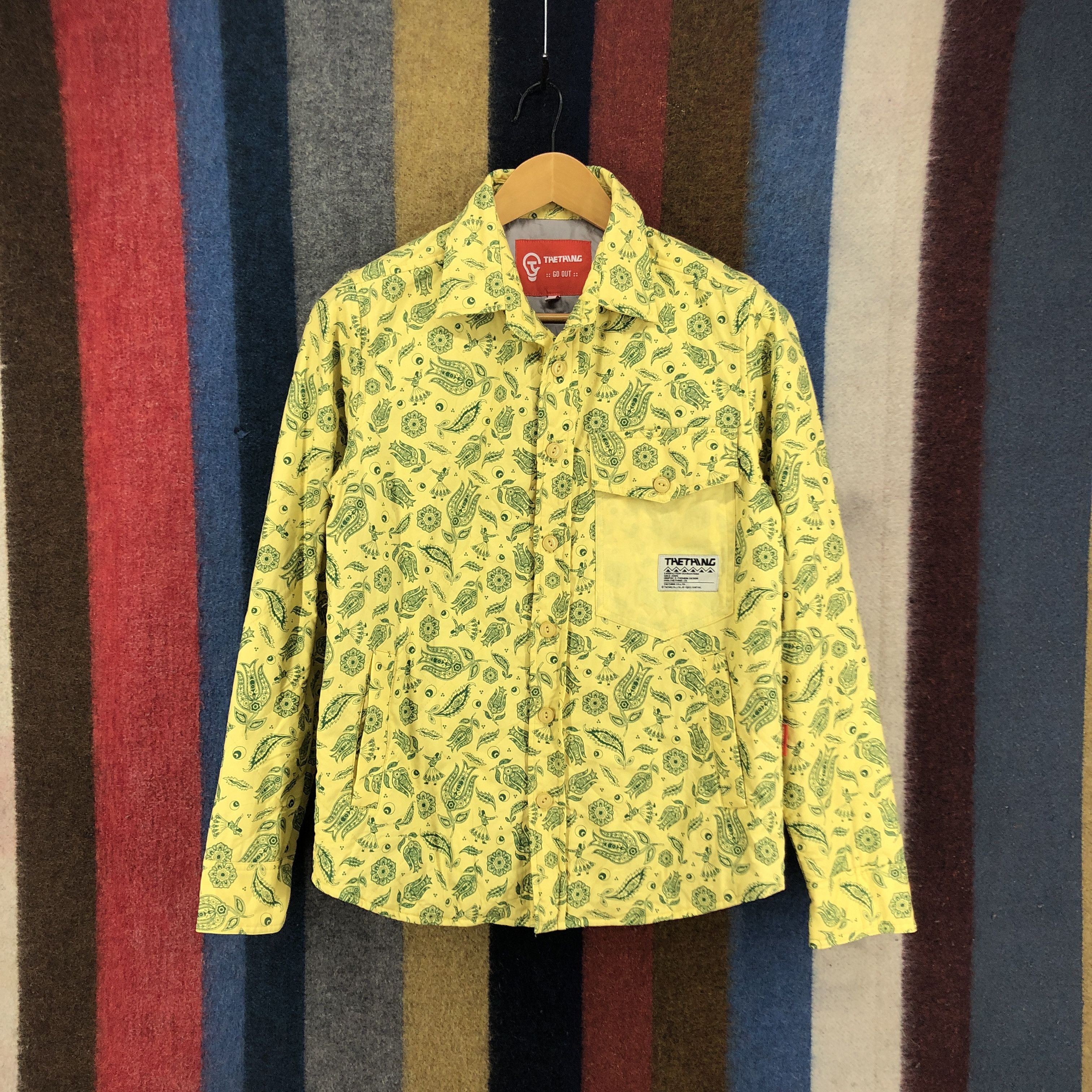 Vintage Y2K Vintage THE THING Jacket Shirt Paisley Design #0486/U Size US S / EU 44-46 / 1 - 1 Thumbnail