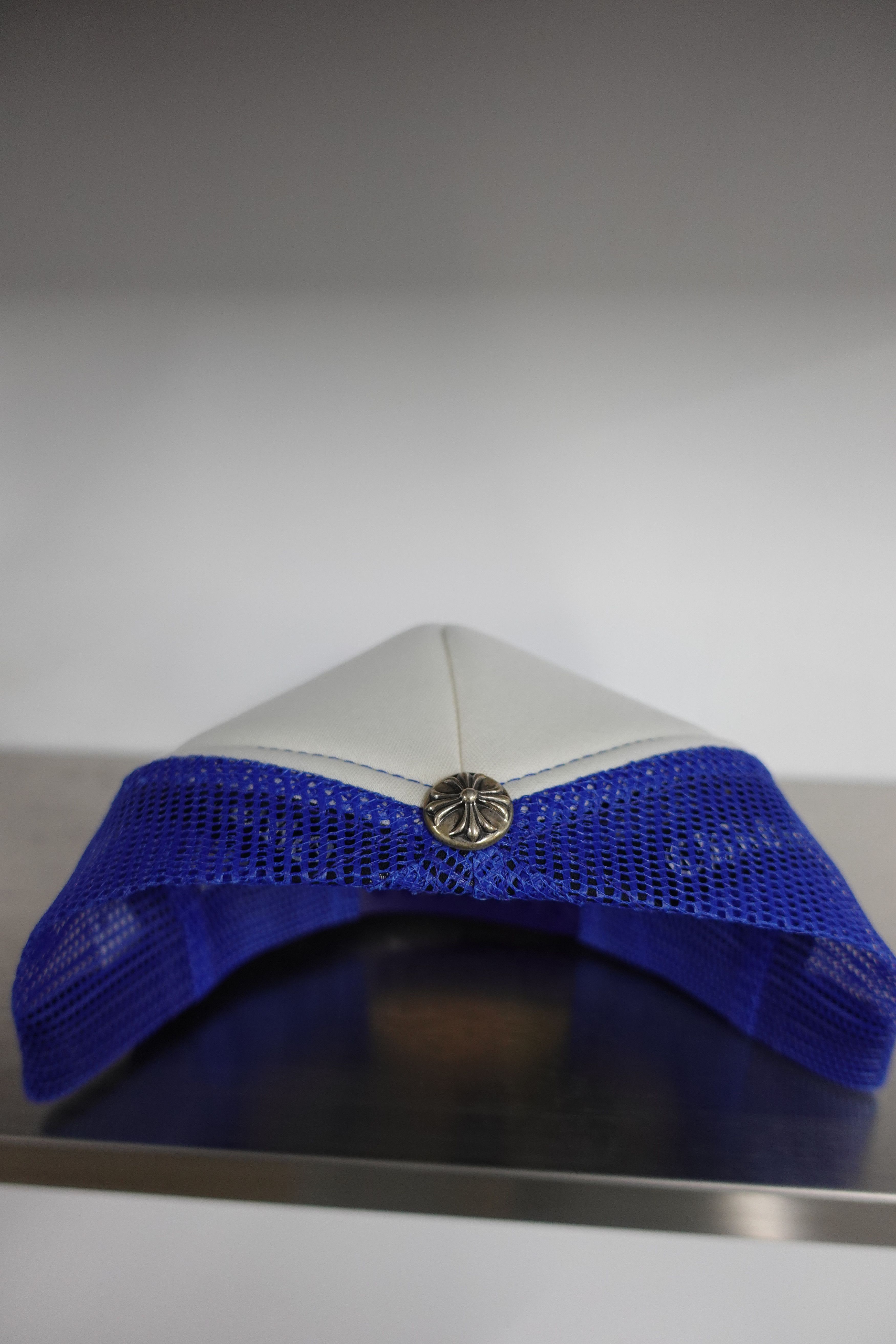 Chrome Hearts CHROME HEARTS EYE CHART TRUCKER HAT BLUE WHITE Size ONE SIZE - 3 Thumbnail