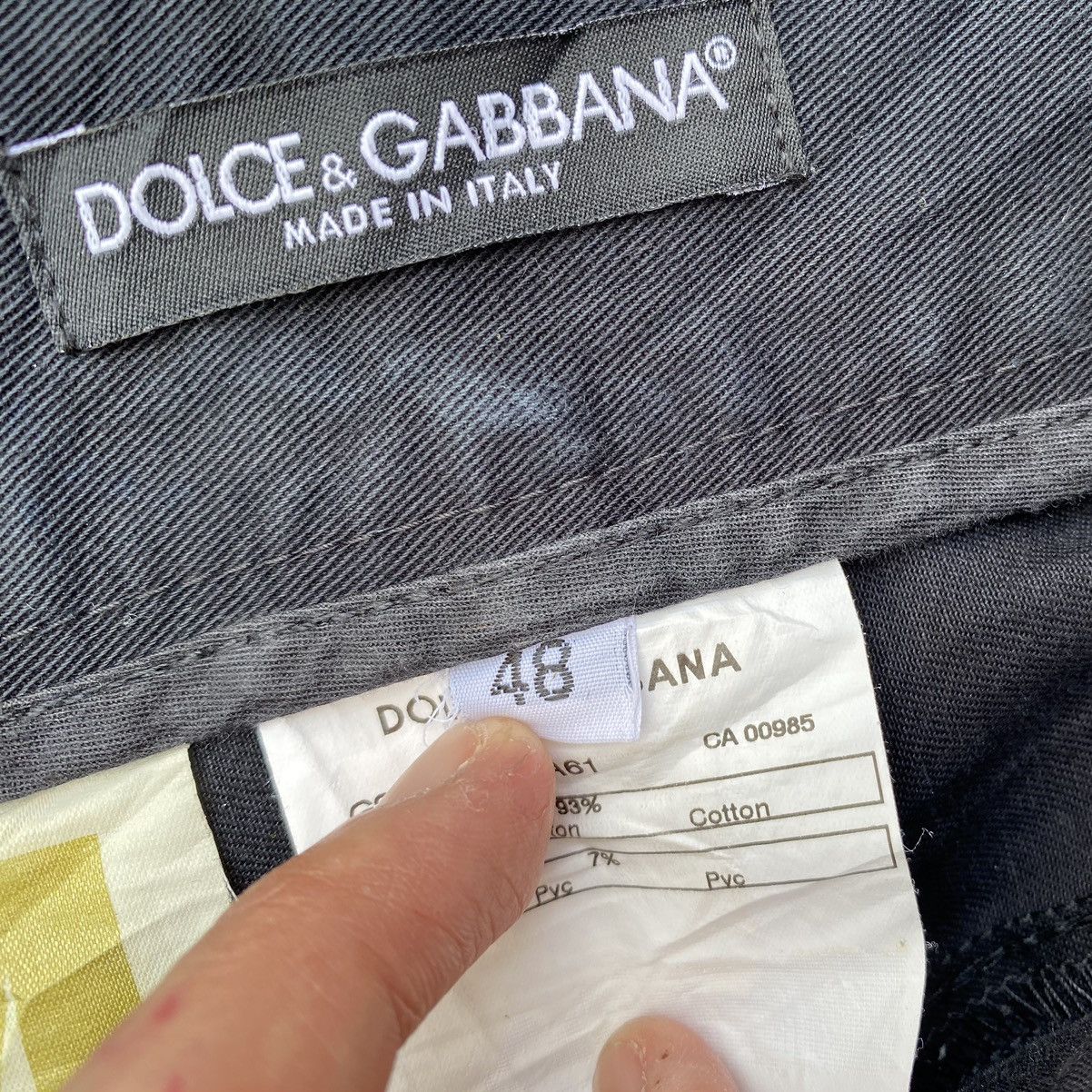 Dolce & Gabbana Archive SS08 Duck Tape Jeans Size US 32 / EU 48 - 11 Thumbnail