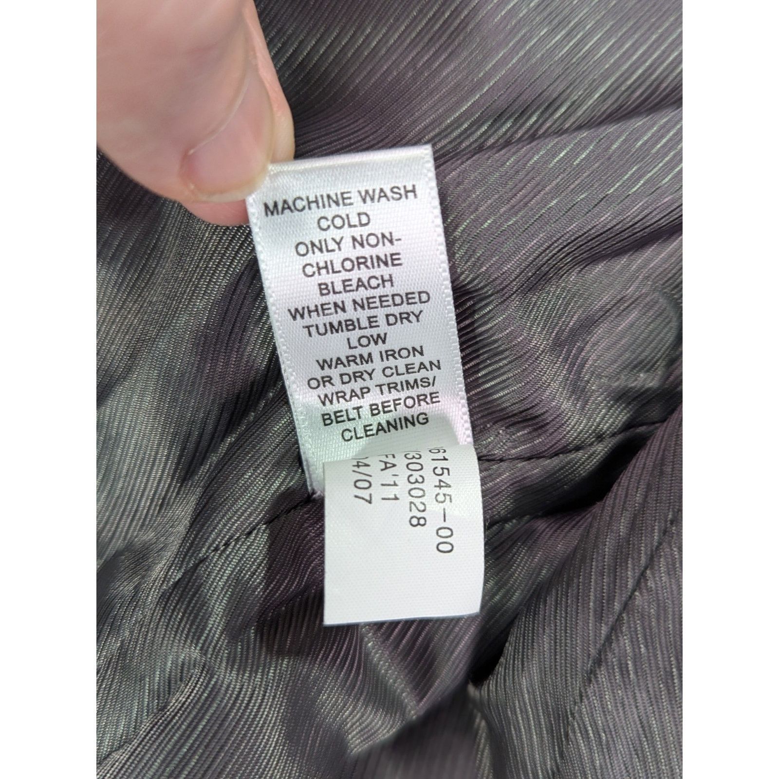 Banana Republic Trench Coat S Petite Gray Plaid Check Double Breasted Belted Size S / US 4 / IT 40 - 14 Thumbnail
