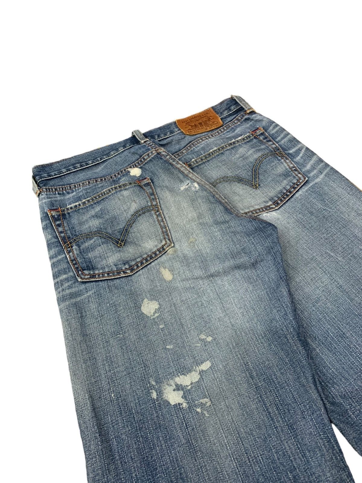 Levi's Levis 703 Distressed Paint Marks Denim Pants (AB36) Size US 30 / EU 46 - 11 Thumbnail