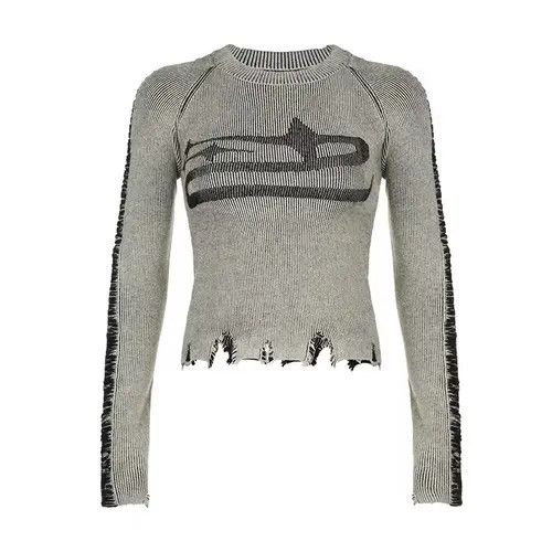 Other Vintage Retro Ripped Streetwear Knitwear Pullover Size S / US 4 / IT 40 - 4 Thumbnail