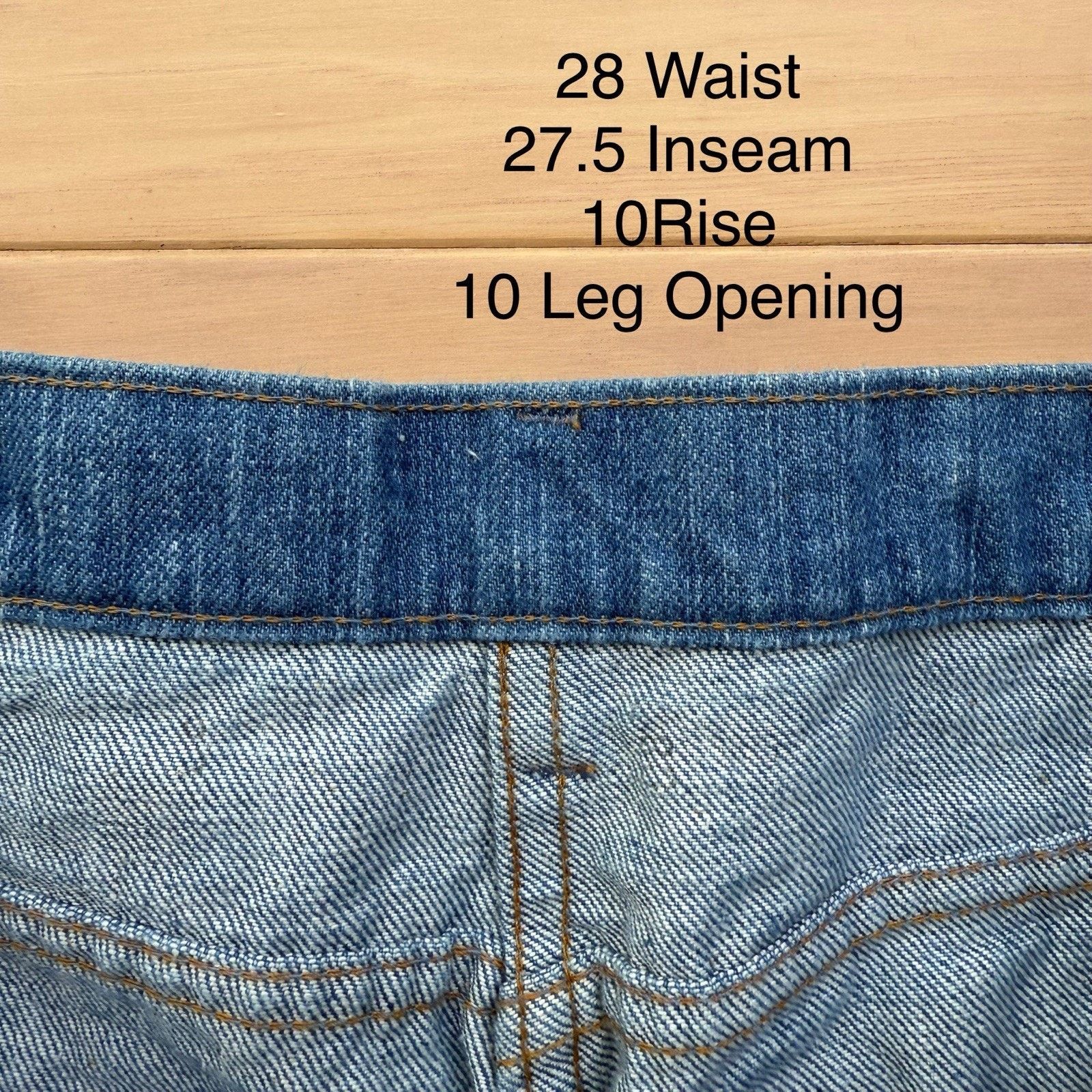 Vintage Vintage National Flare Jeans 28 Medium Wash 80s Made in USA Size 30" / US 8 / IT 44 - 7 Thumbnail