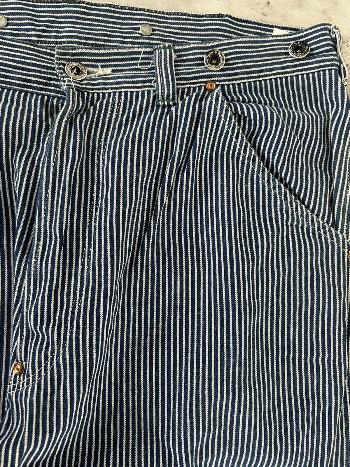 Sugar Cane Sugarcane Vintage Union Made Stripe Denim Size US 34 / EU 50 - 6 Thumbnail