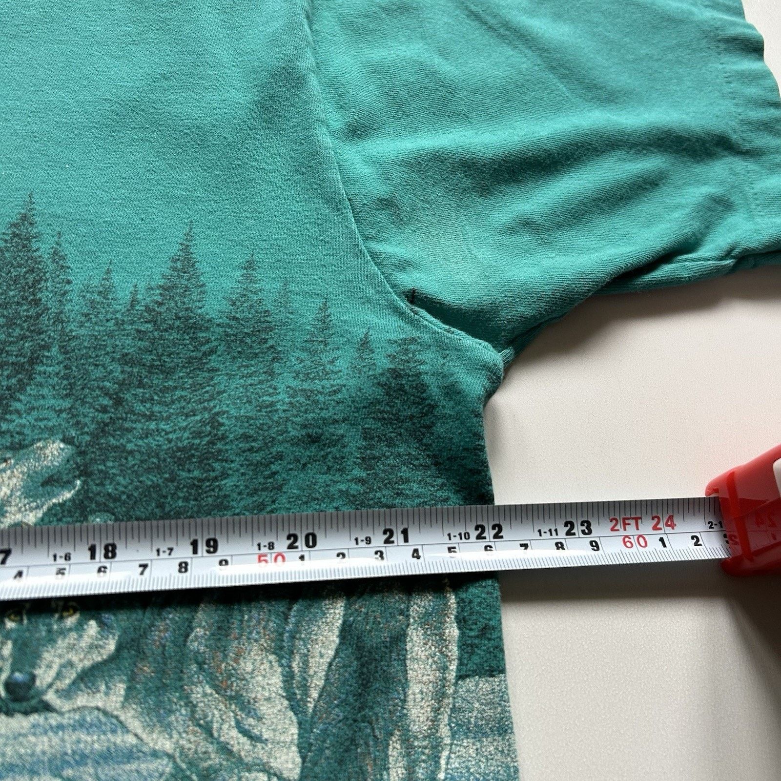 Vintage Vintage 90s Wolf Wildlife Animal Art T Shirt XL Oneita USA Size US XL / EU 56 / 4 - 9 Thumbnail